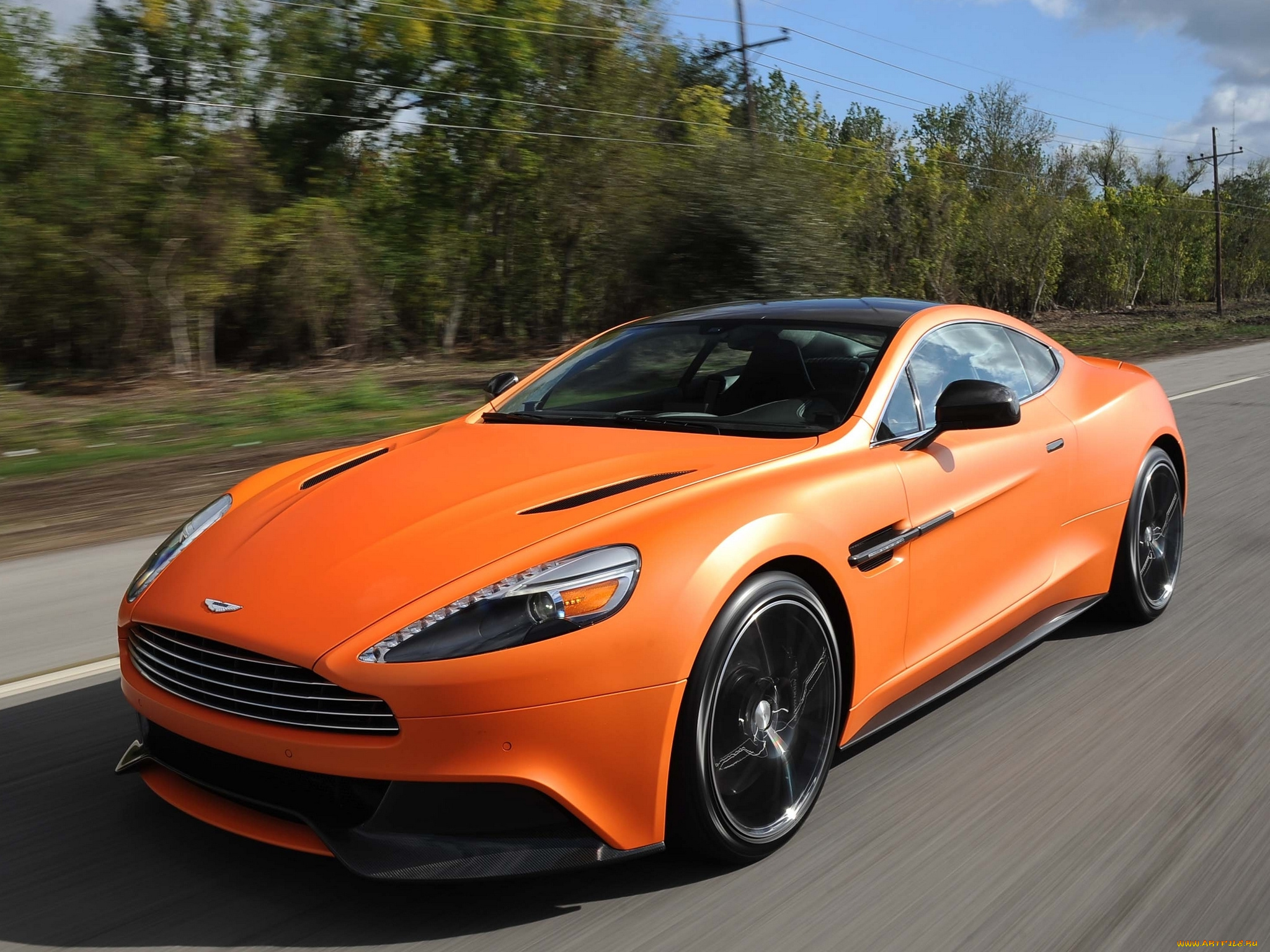 автомобили, aston, martin, скорость, передок, автомобиль, vanquish
