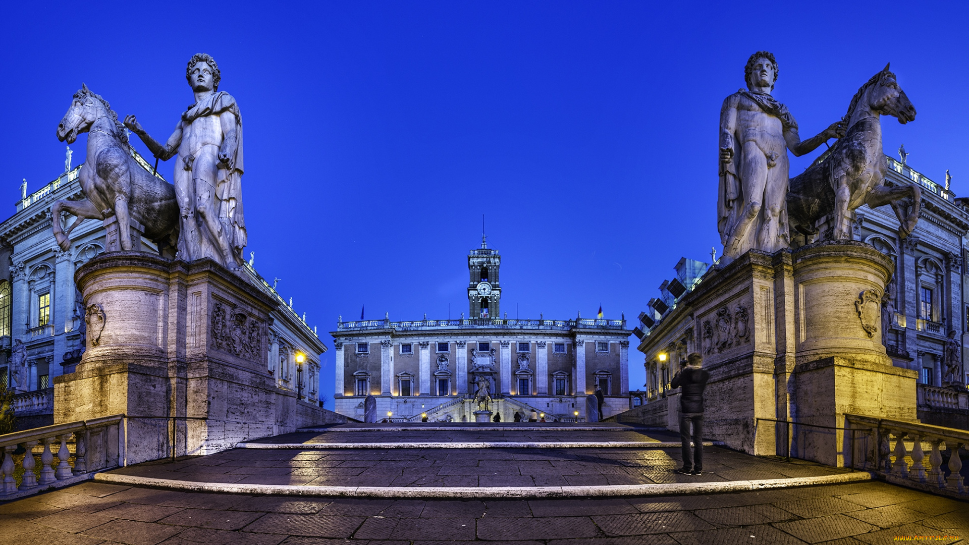 города, рим, , ватикан, , италия, скульптуры, площадь