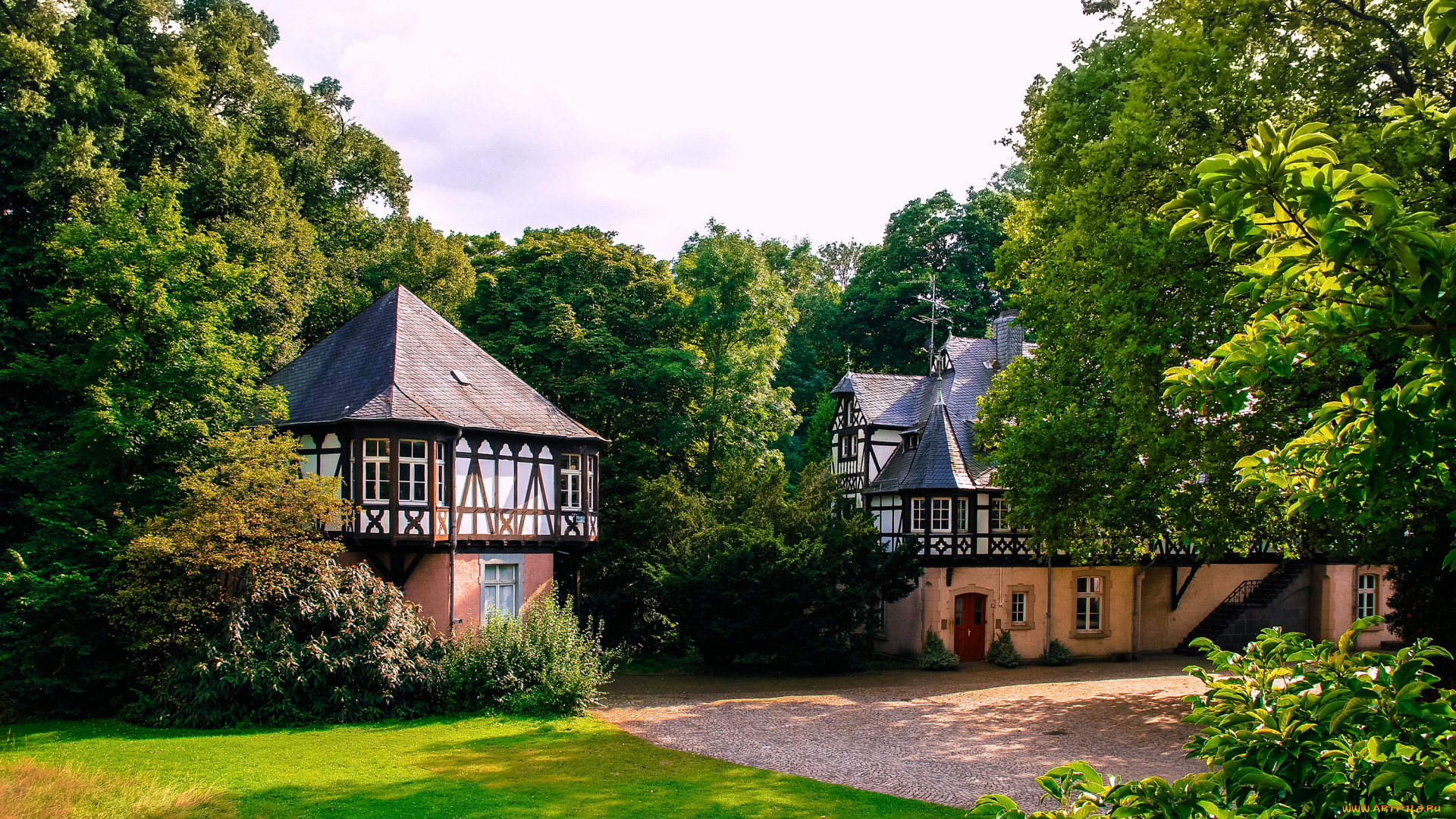замок, eller, германия, города, -, дворцы, , замки, , крепости, германия, eller, замок, парк