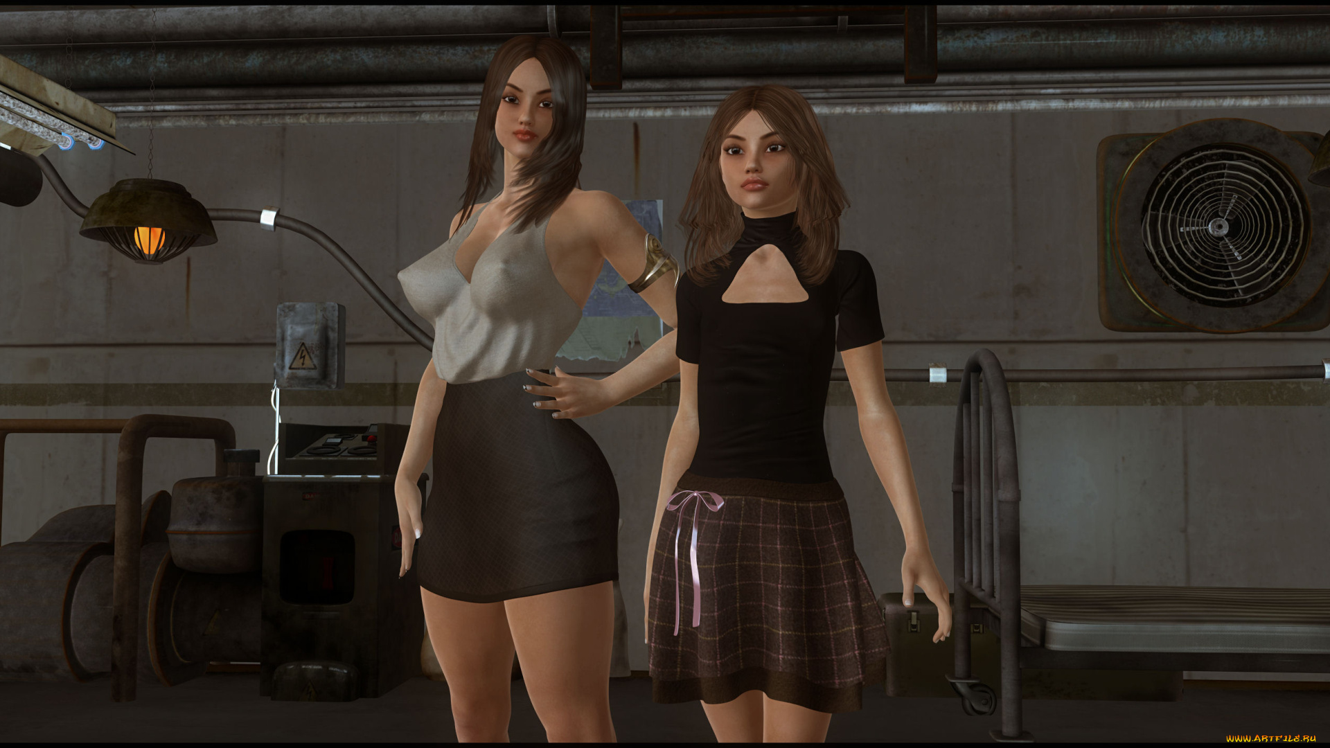 3д, графика, люди, , people, фон, девушки, взгляд