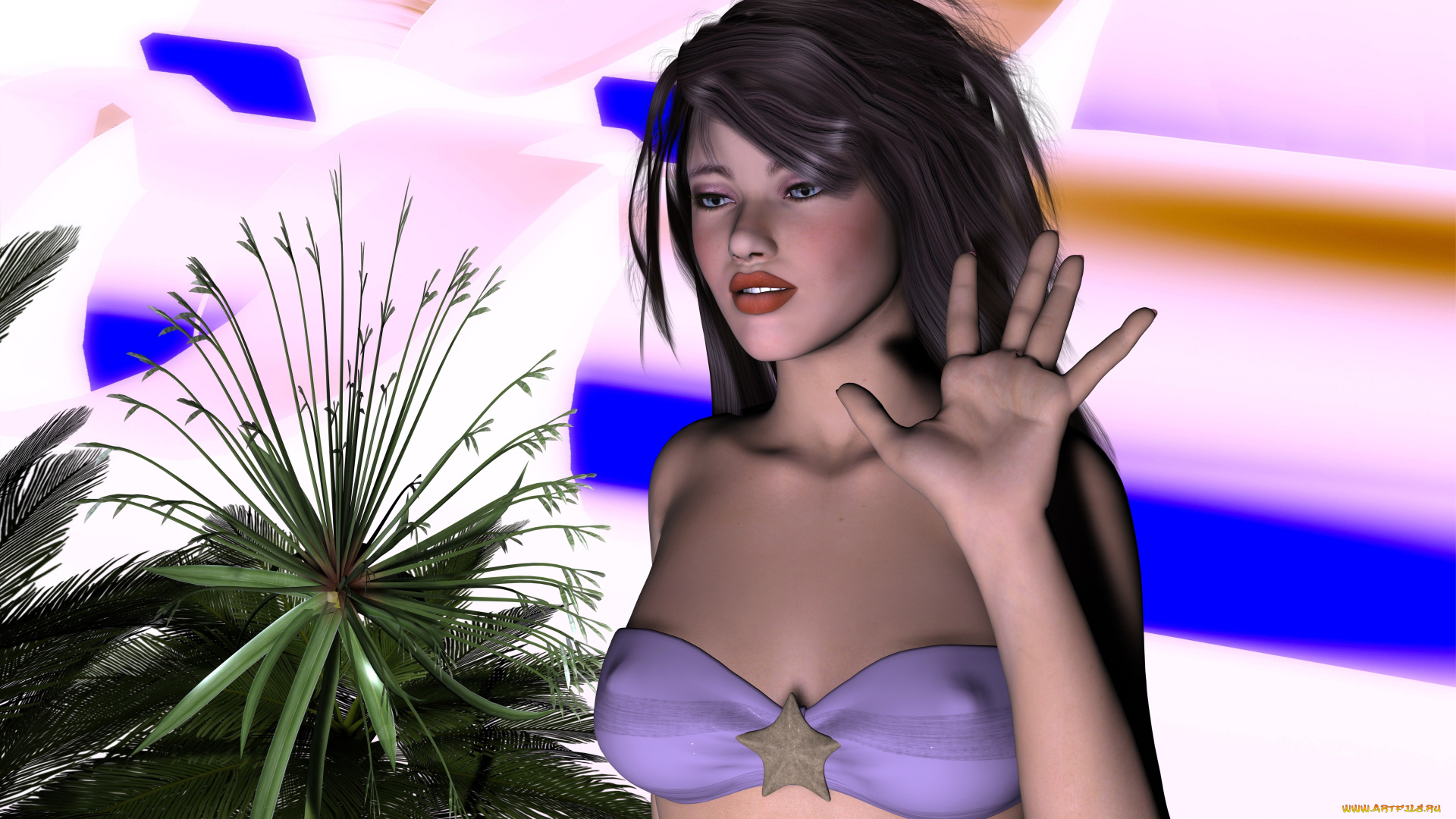 3д, графика, люди, , people, фон, взгляд, девушка