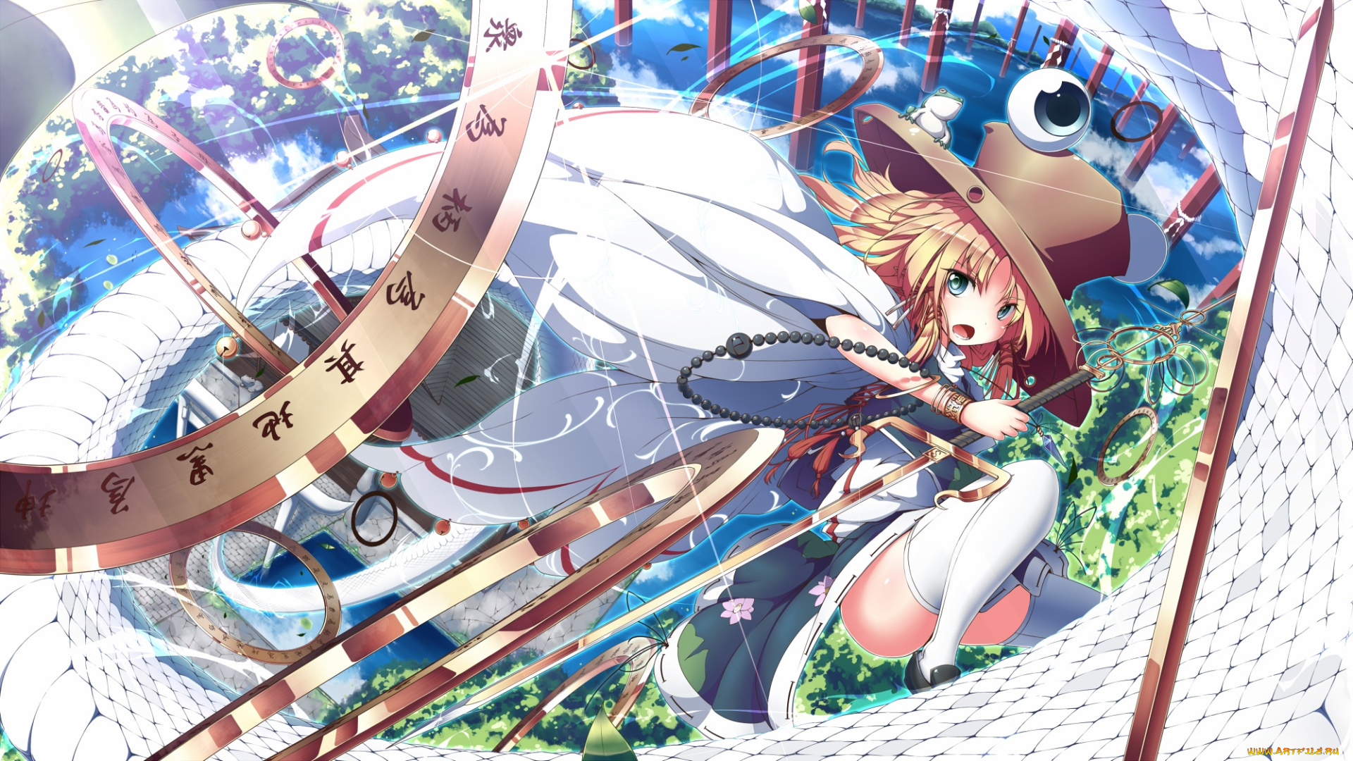 аниме, touhou, девушка, арт, ugume, moriya, suwako