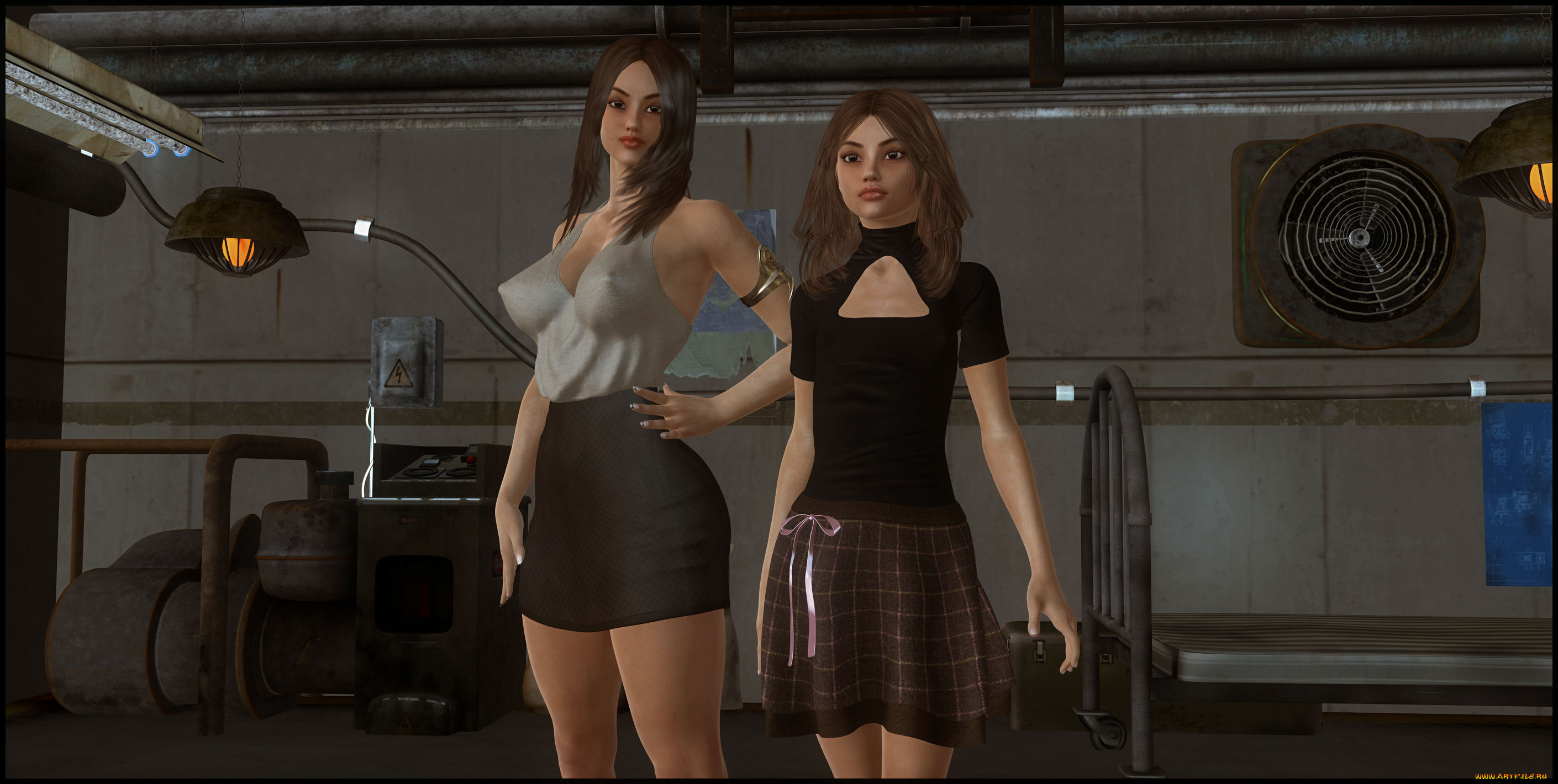 3д, графика, люди, , people, фон, девушки, взгляд