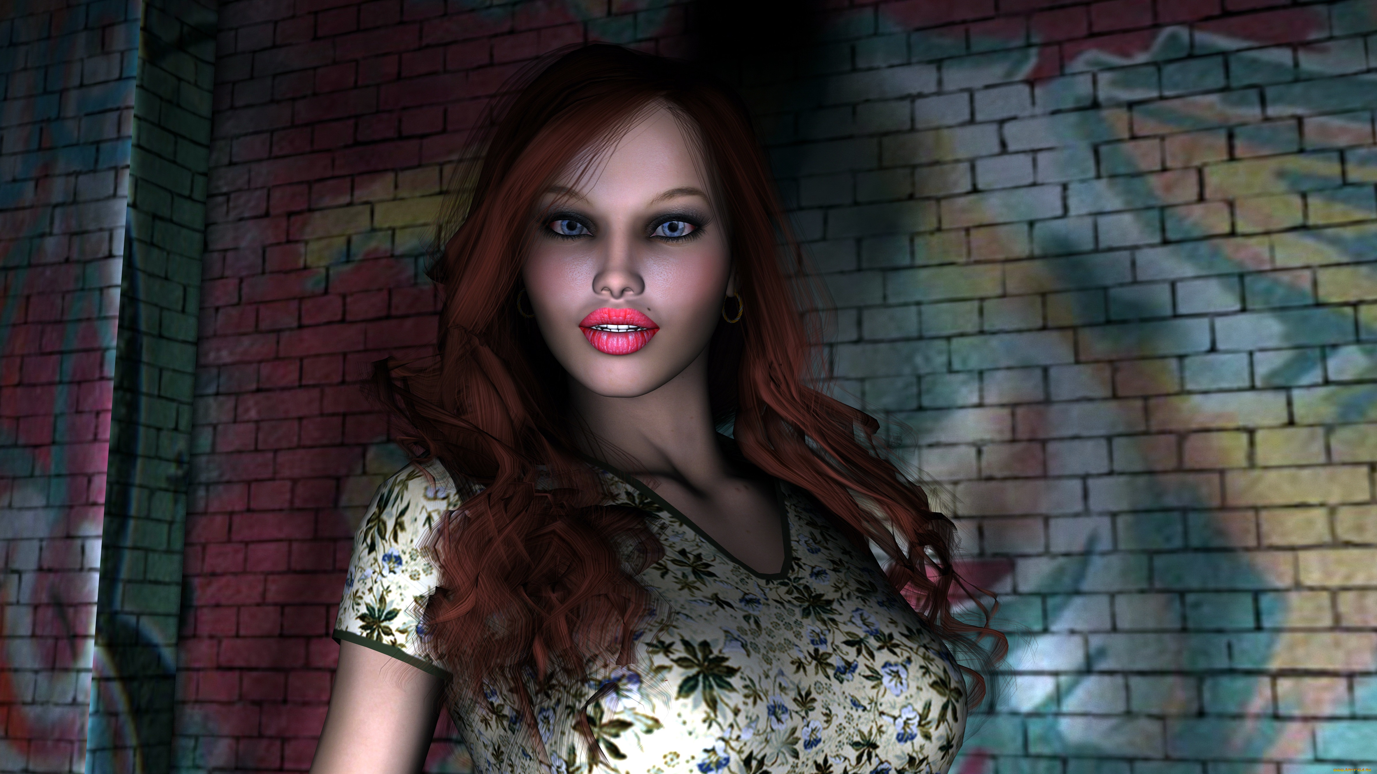 3д, графика, люди, , people, фон, взгляд, девушка