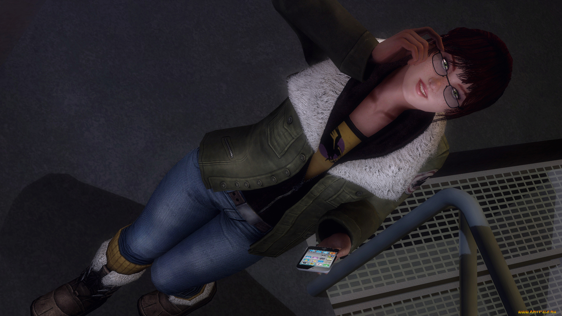 3д, графика, люди, , people, девушка, взгляд, фон