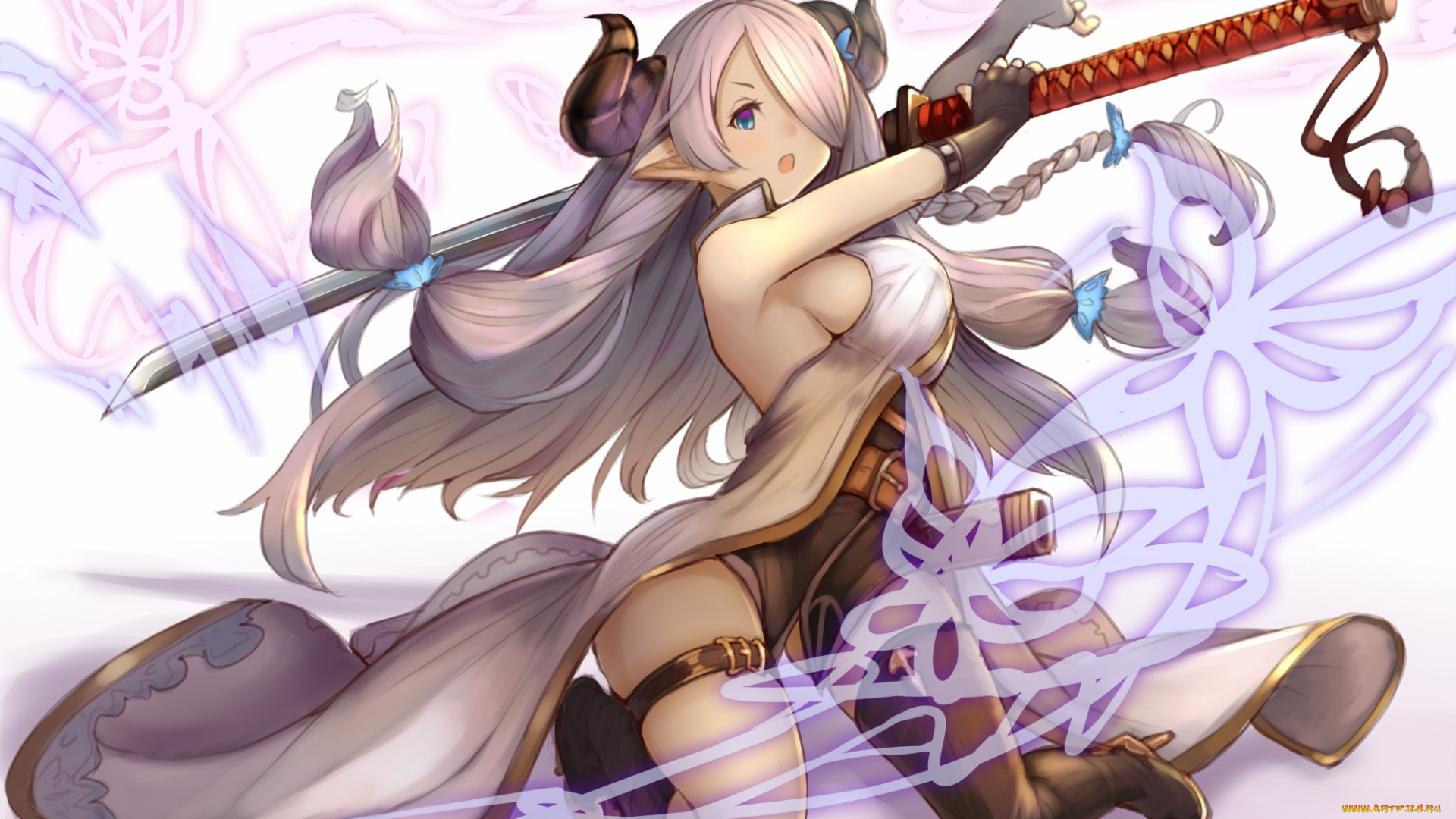 аниме, ангелы, , демоны, hukahire0120, granblue, fantasy, narumeia