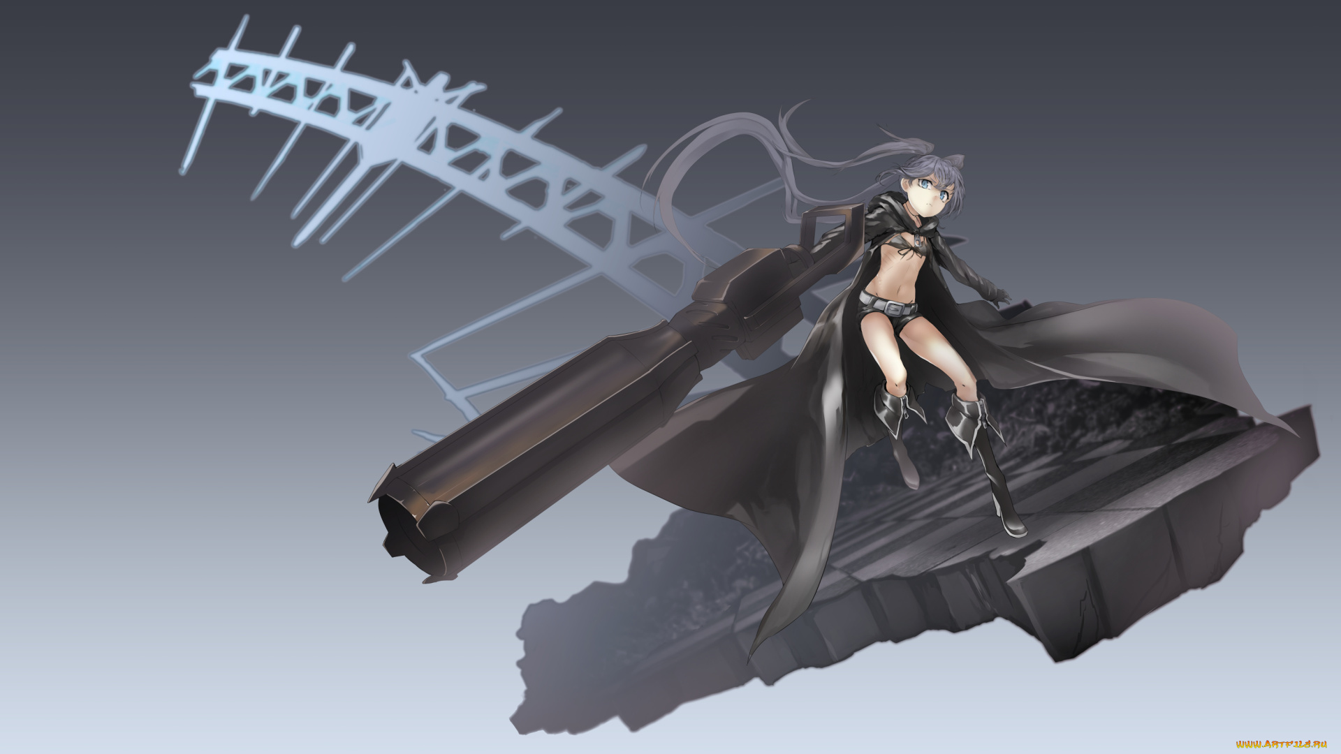 аниме, black, rock, shooter, black, rock, shooter, kuroi, mato, tagme, artist