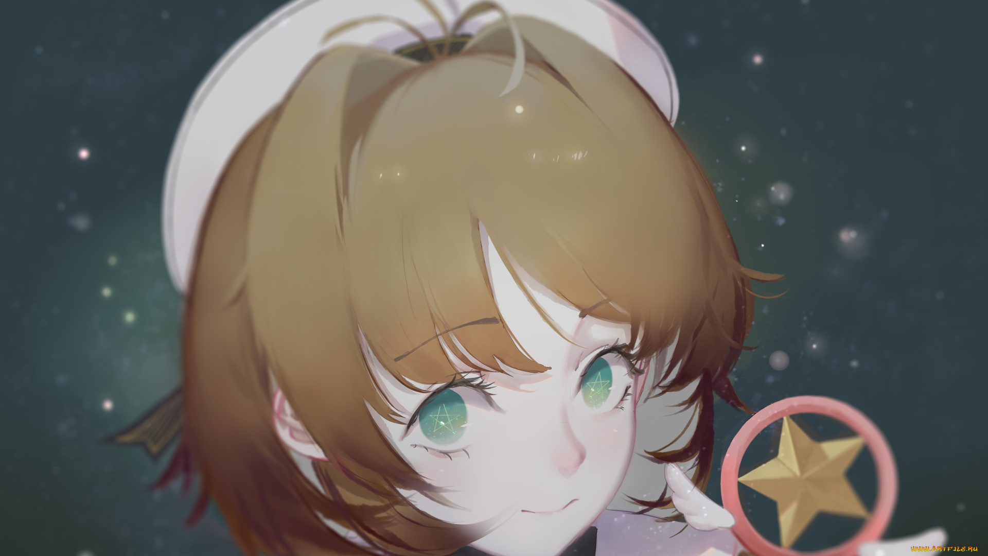 аниме, card, captor, sakura, hoshimawa, kinomoto, sakura, card, captor