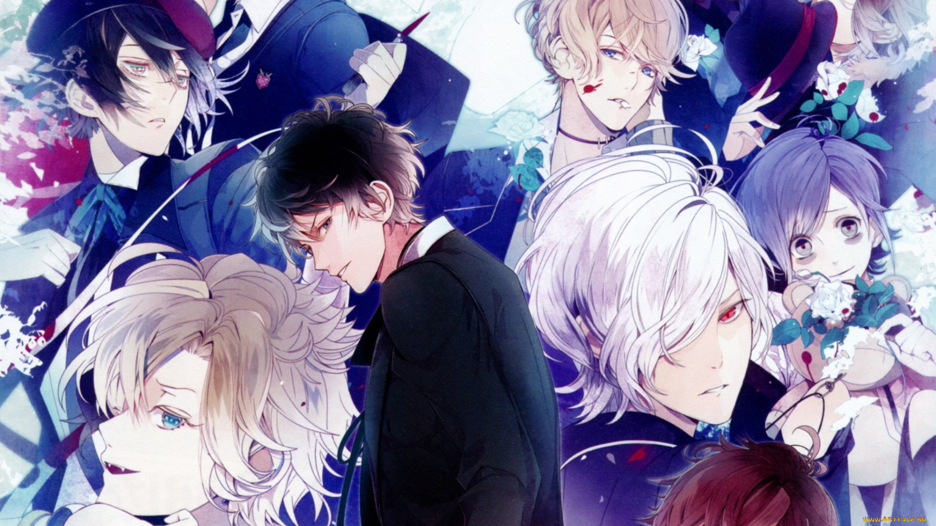 аниме, diabolik, lovers, братья, вампиры