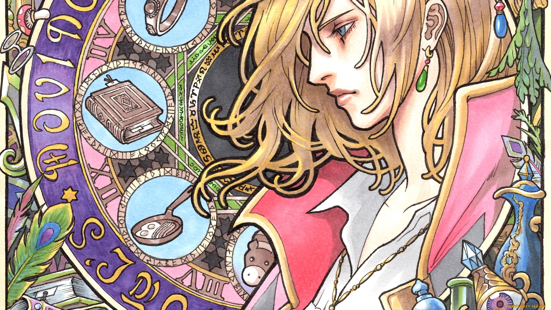 аниме, howl`s, moving, castle, хаул, парень, арт