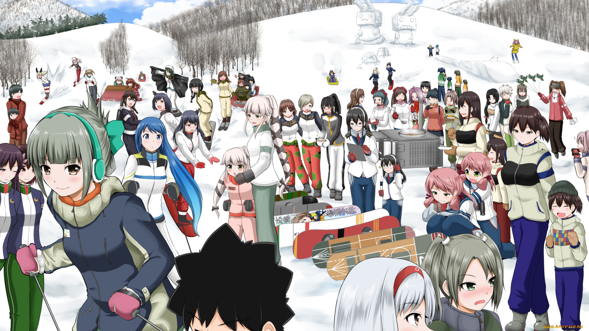 аниме, kantai, collection, kantai, collection