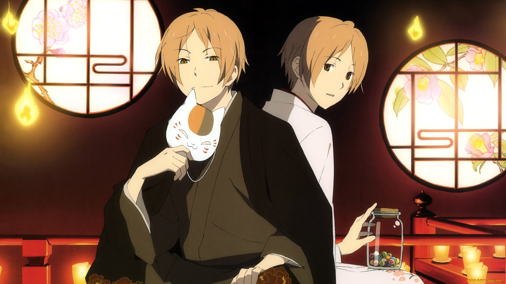аниме, natsume, yuujinchou, нацуме, тетрадь, дружбы