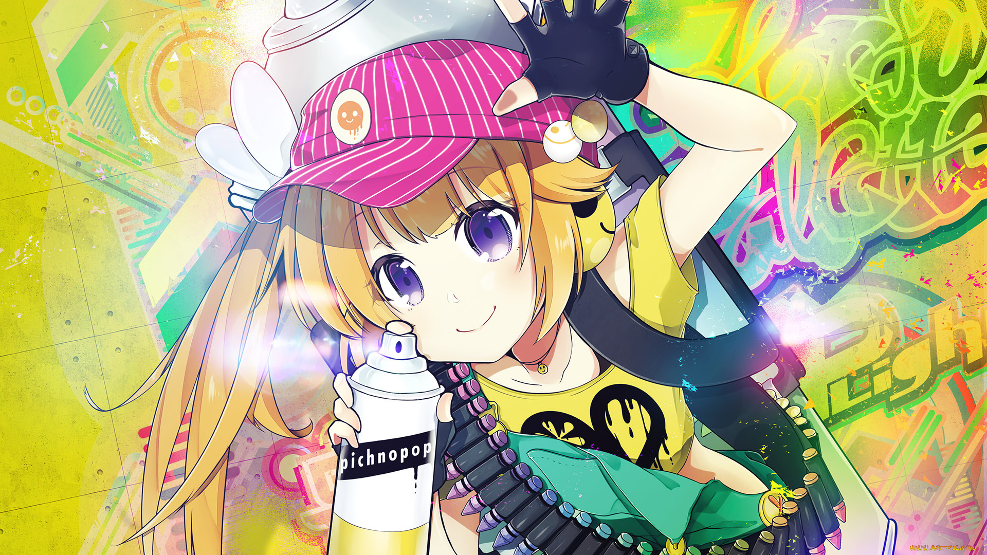 аниме, unknown, , другое, взгляд, девушка, фон