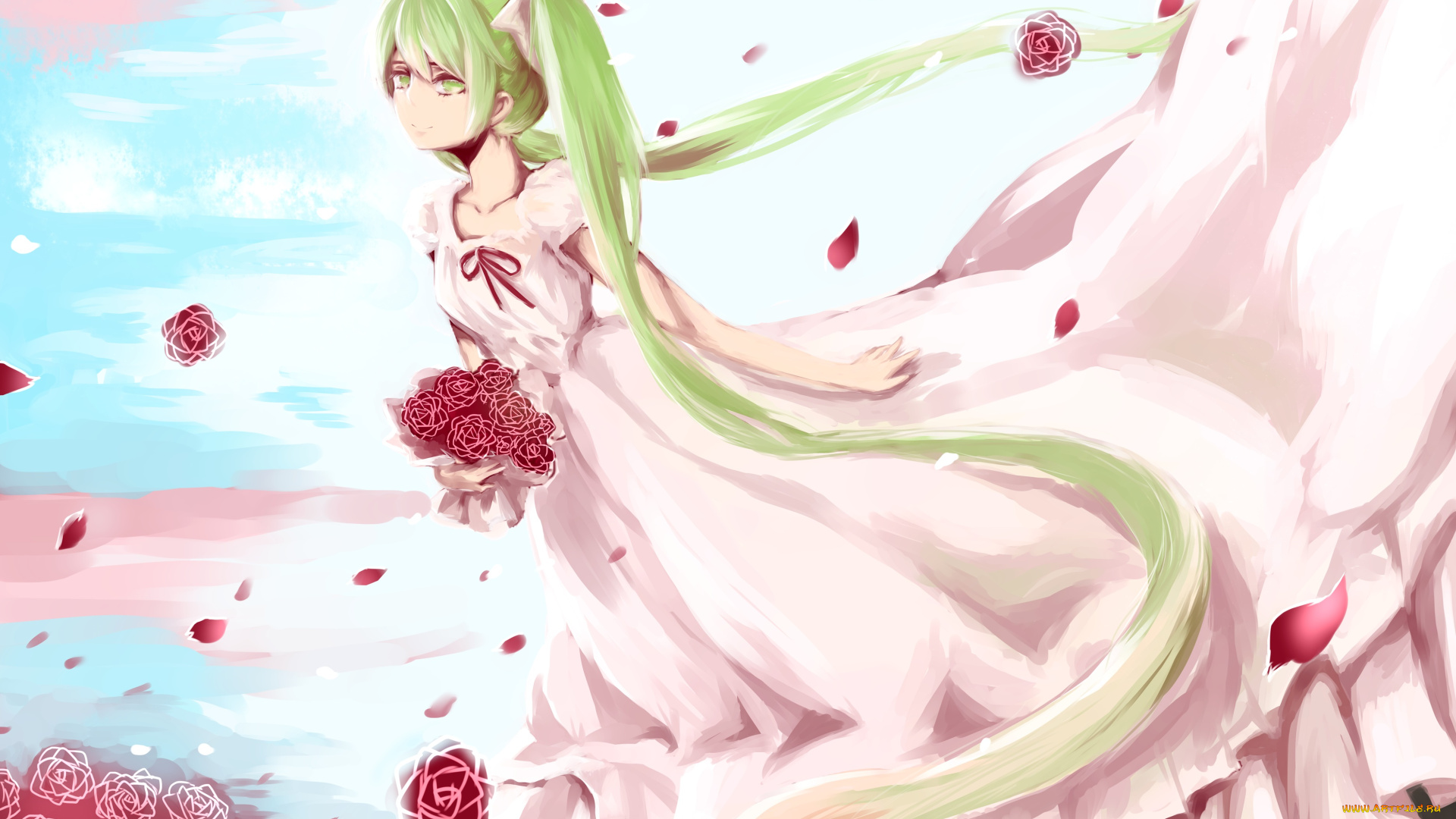 аниме, vocaloid, hatsune, miku