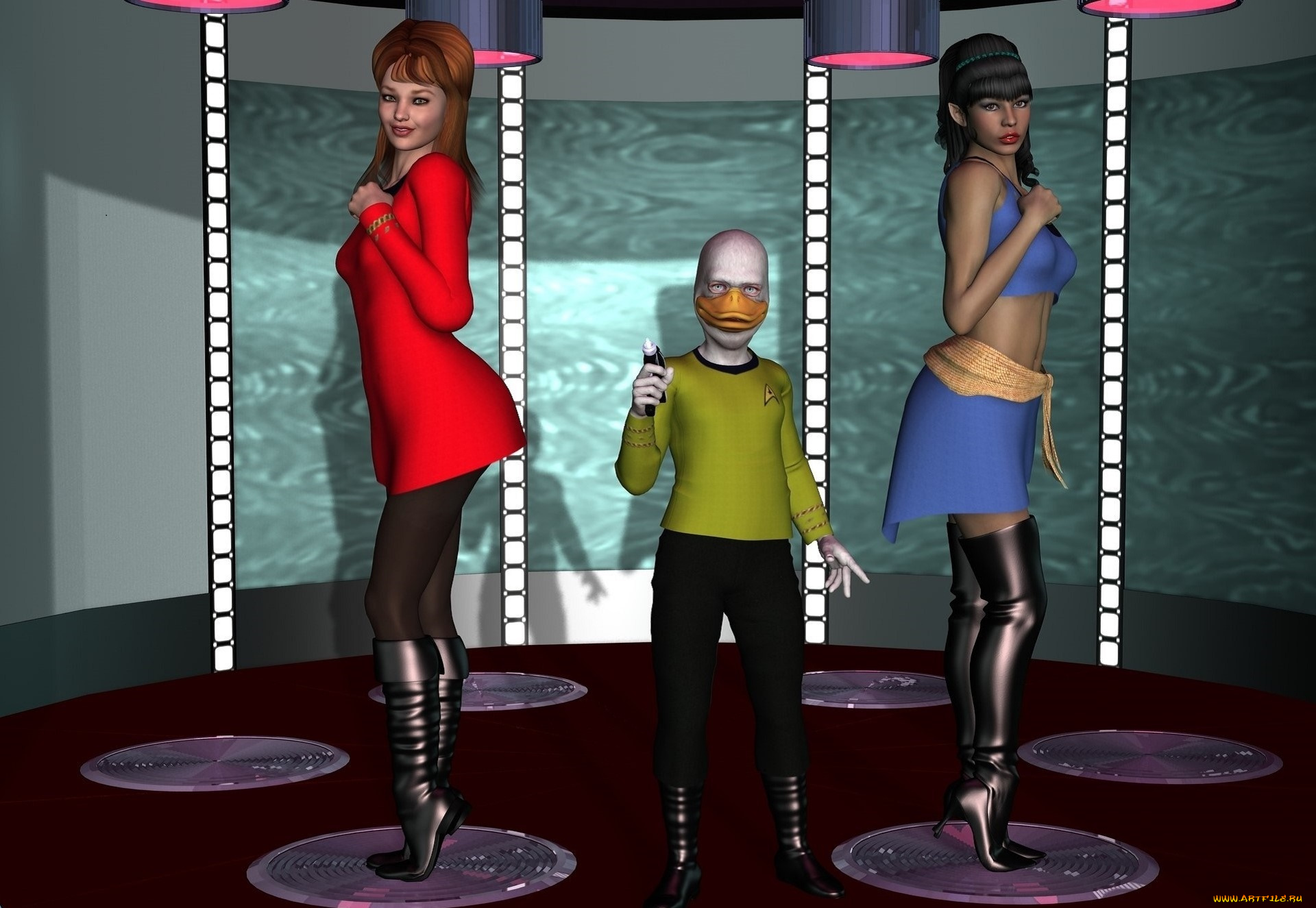 3д, графика, фантазия, , fantasy, фон, взгляд, девушки