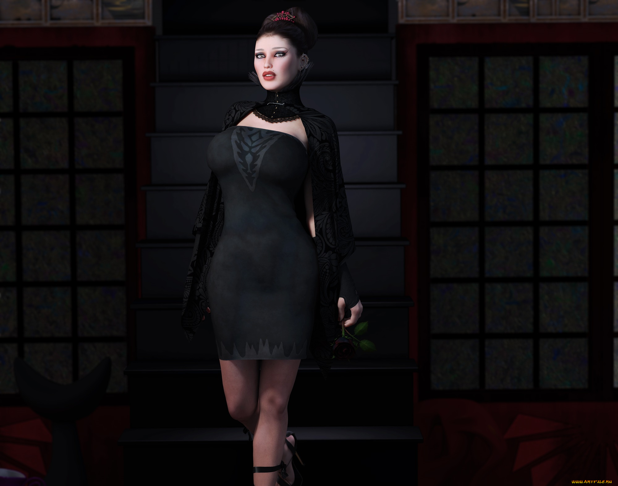 3д, графика, люди, , people, фон, взгляд, девушка