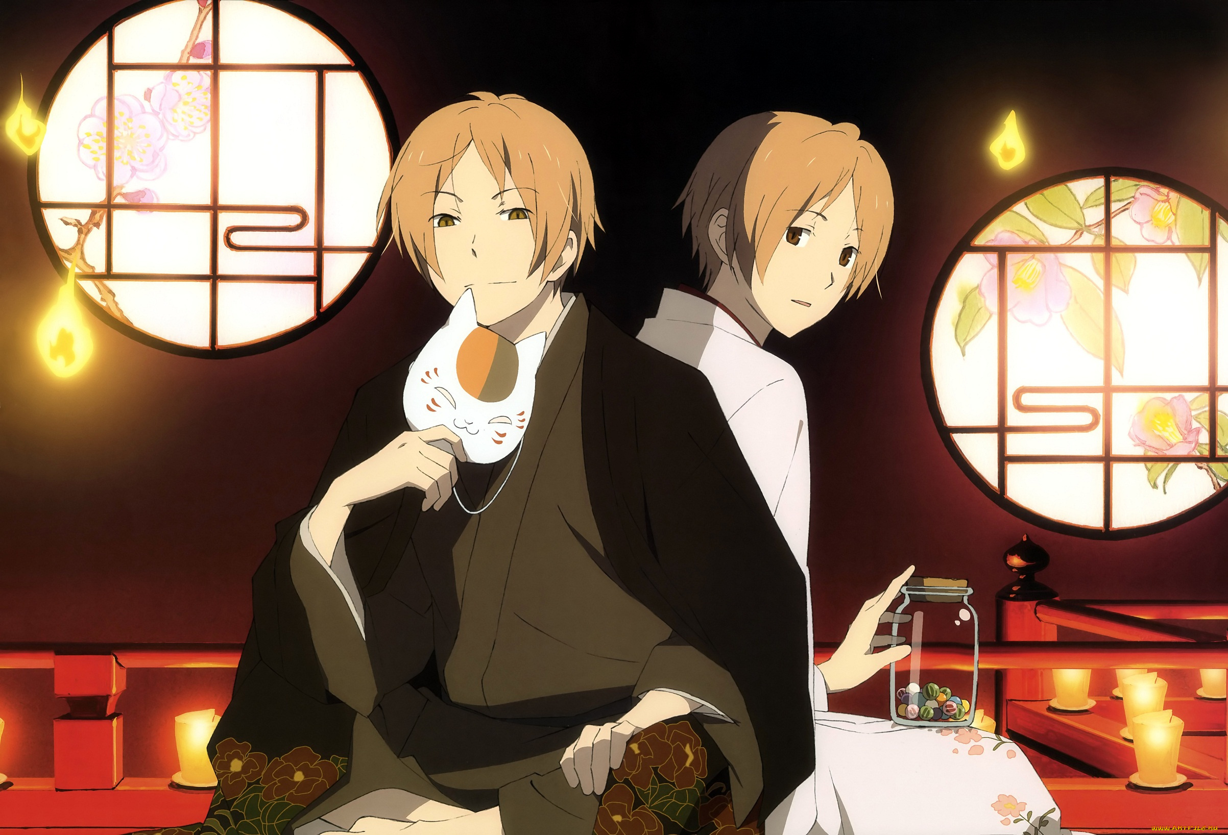 аниме, natsume, yuujinchou, нацуме, тетрадь, дружбы