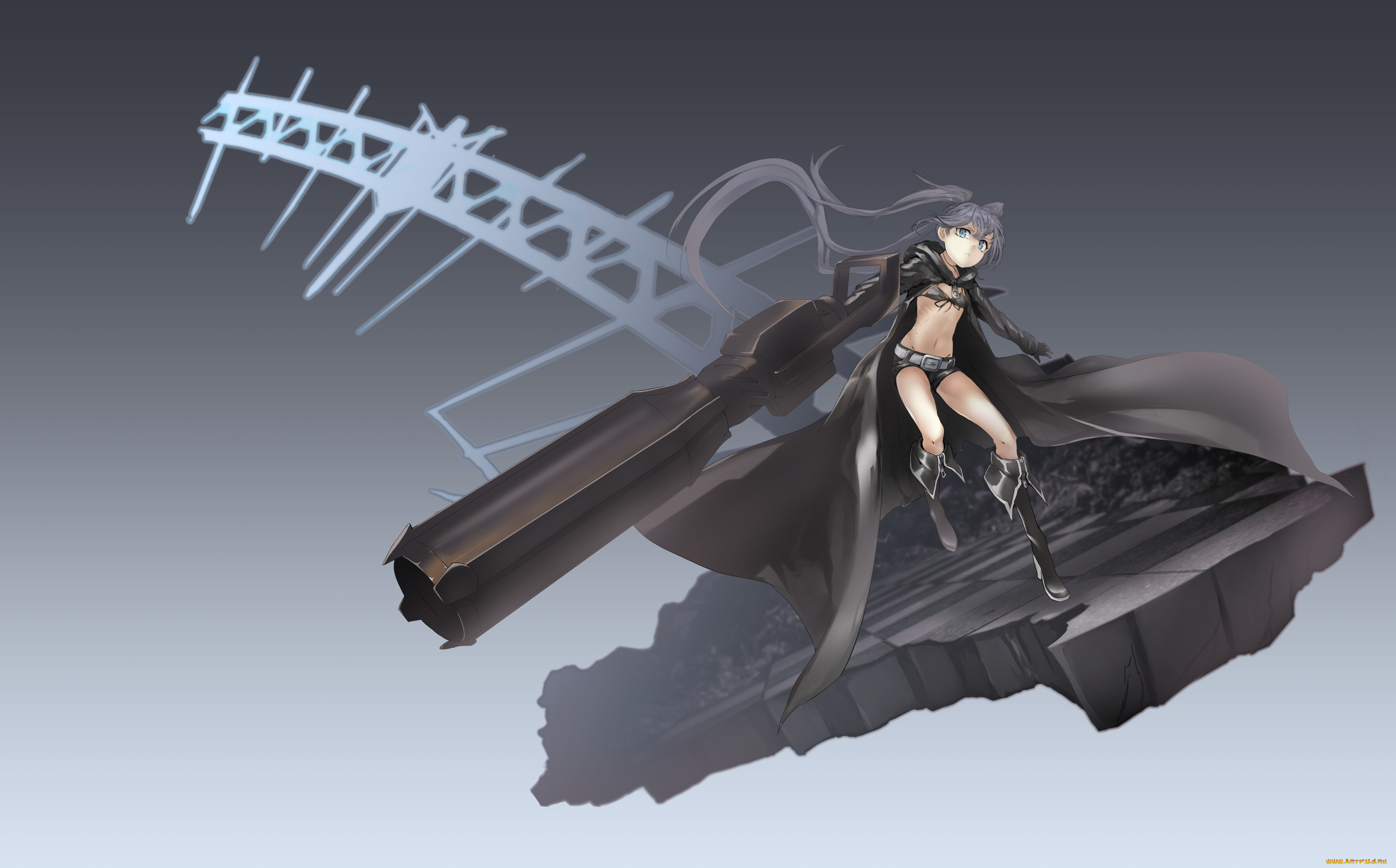 аниме, black, rock, shooter, black, rock, shooter, kuroi, mato, tagme, artist