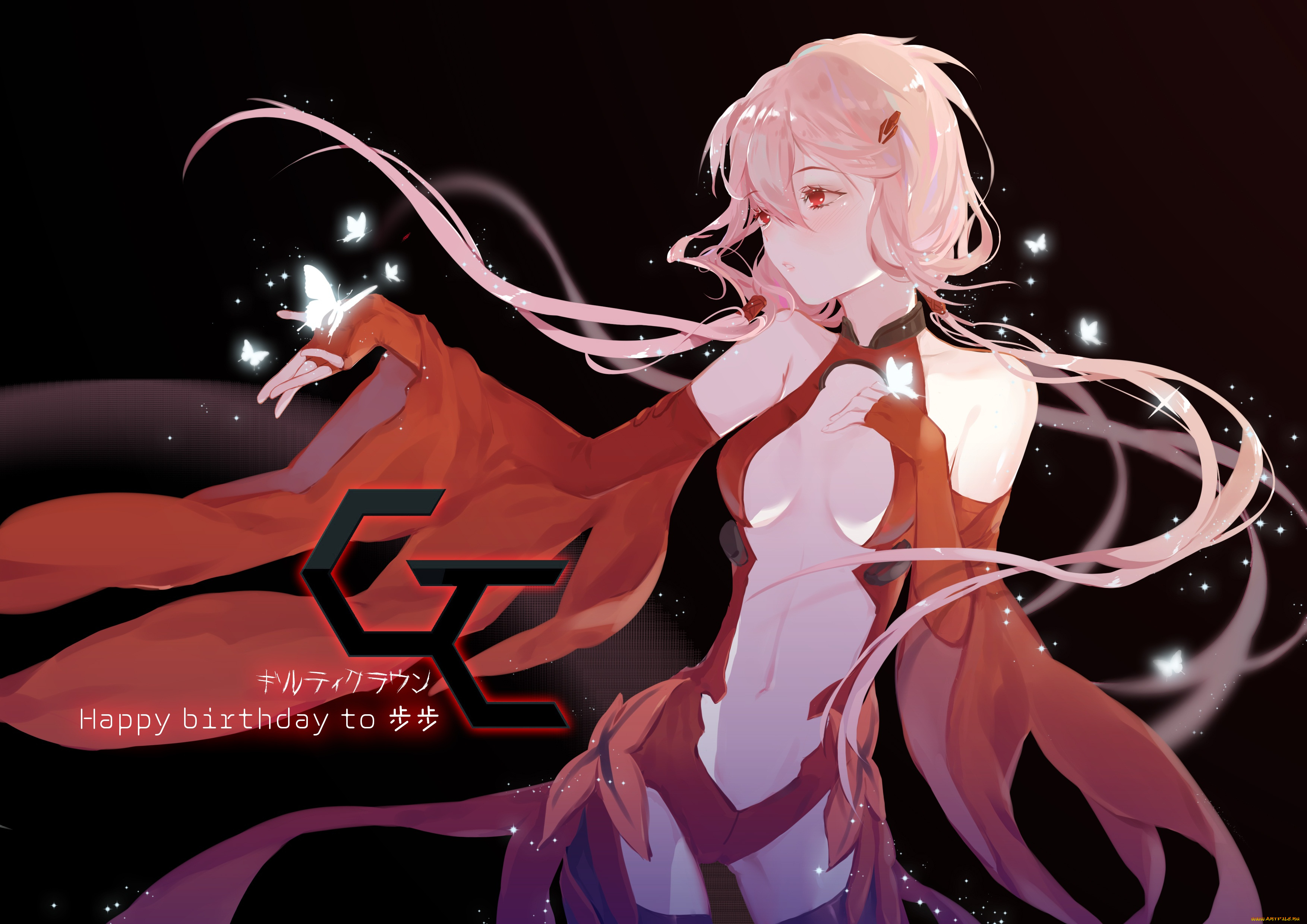 аниме, guilty, crown, guilty, crown, yuzuriha, inori, yuzhi
