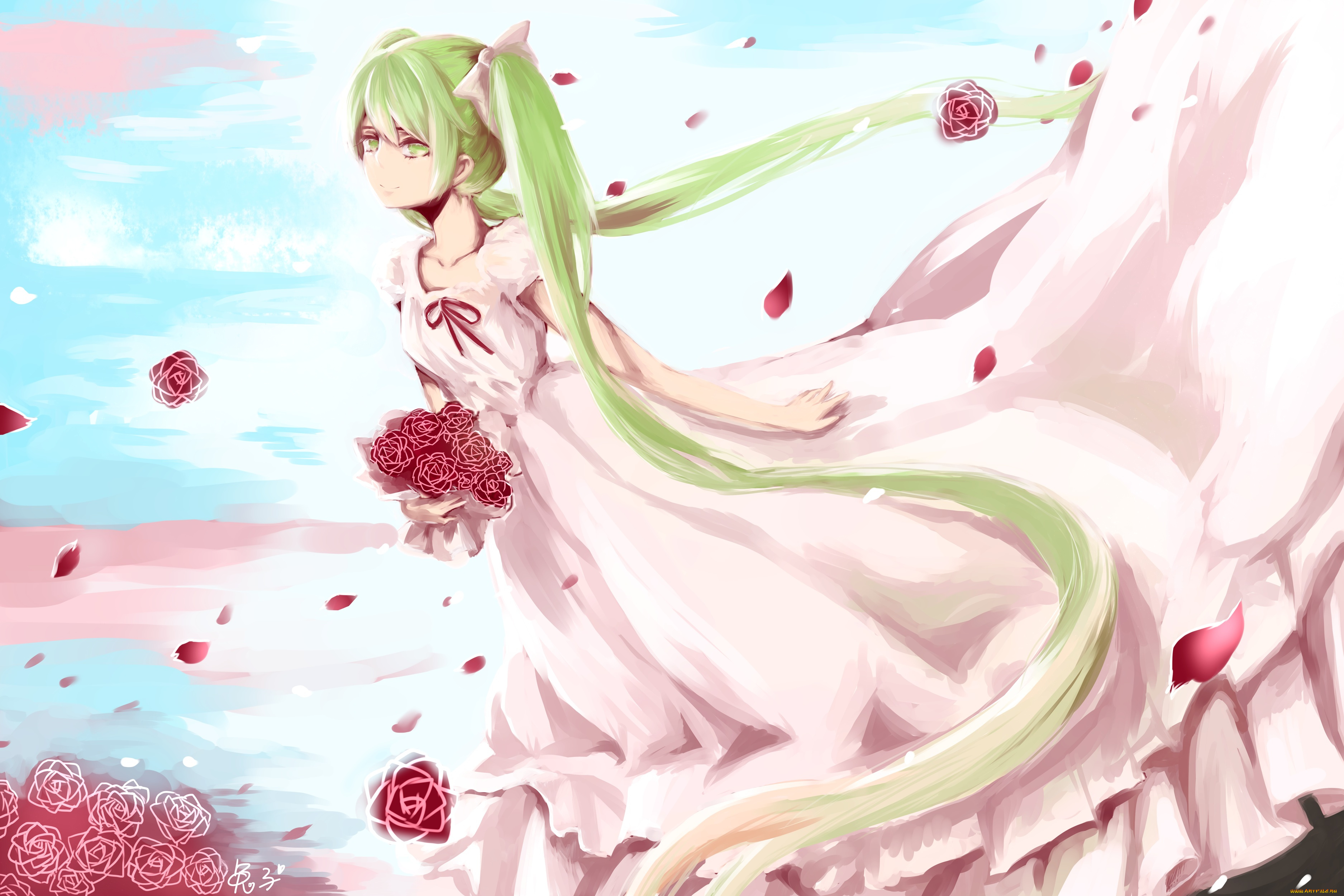 аниме, vocaloid, hatsune, miku