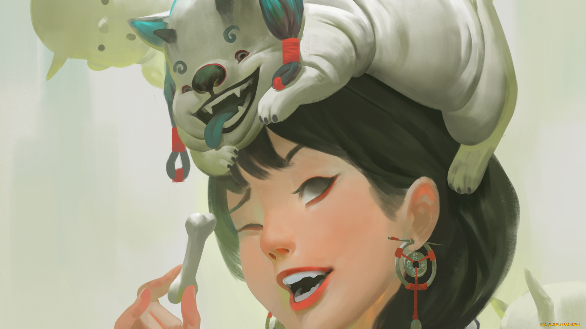 фэнтези, красавицы, и, чудовища, девушка