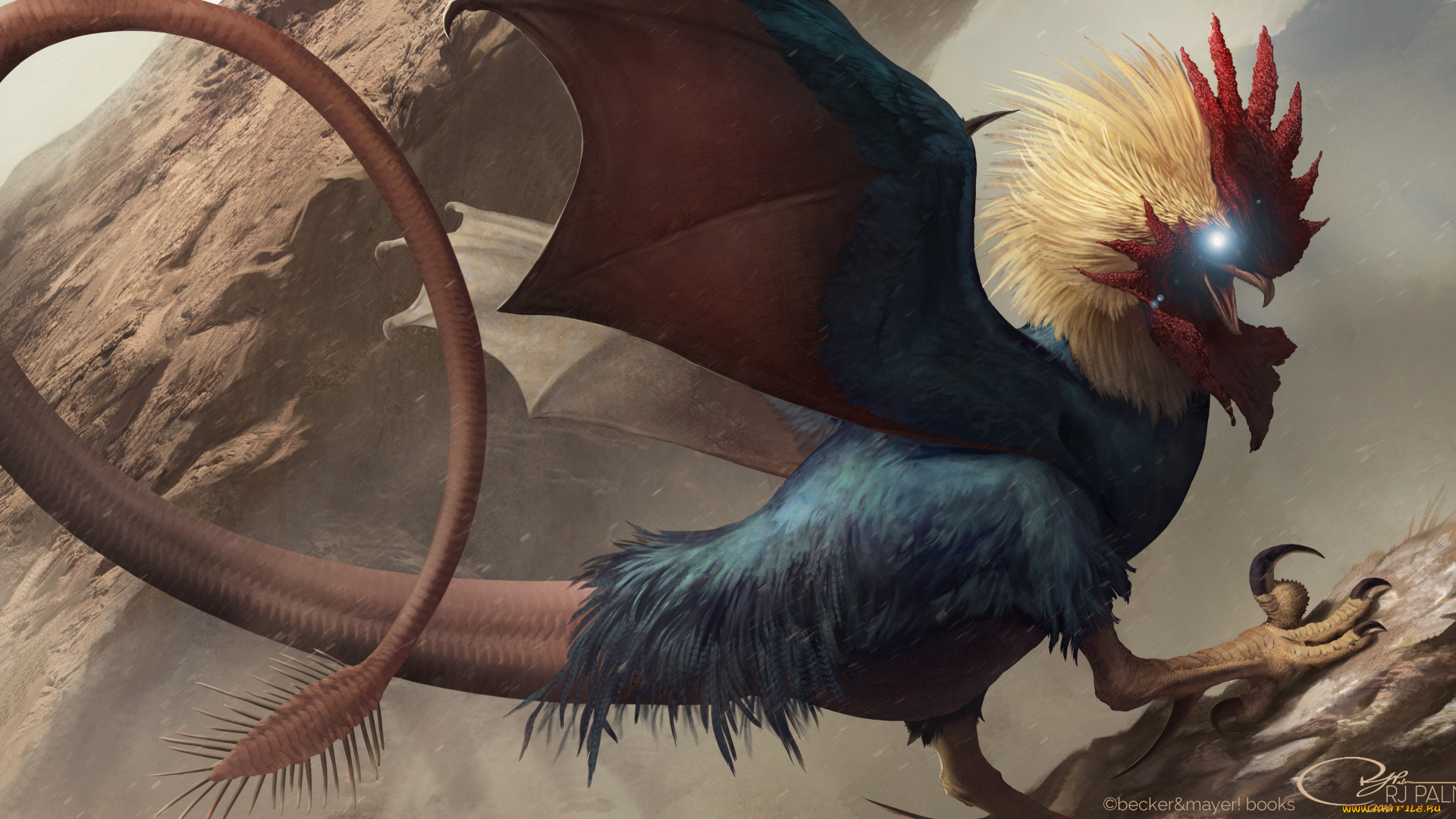 фэнтези, существа, существо, монстр, клюв, хвост, чудовище