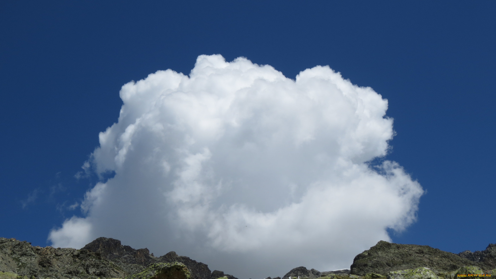 природа, облака, горы