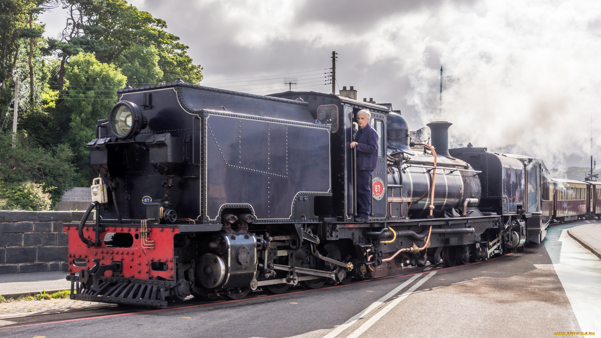 техника, паровозы, рельсы, паровоз