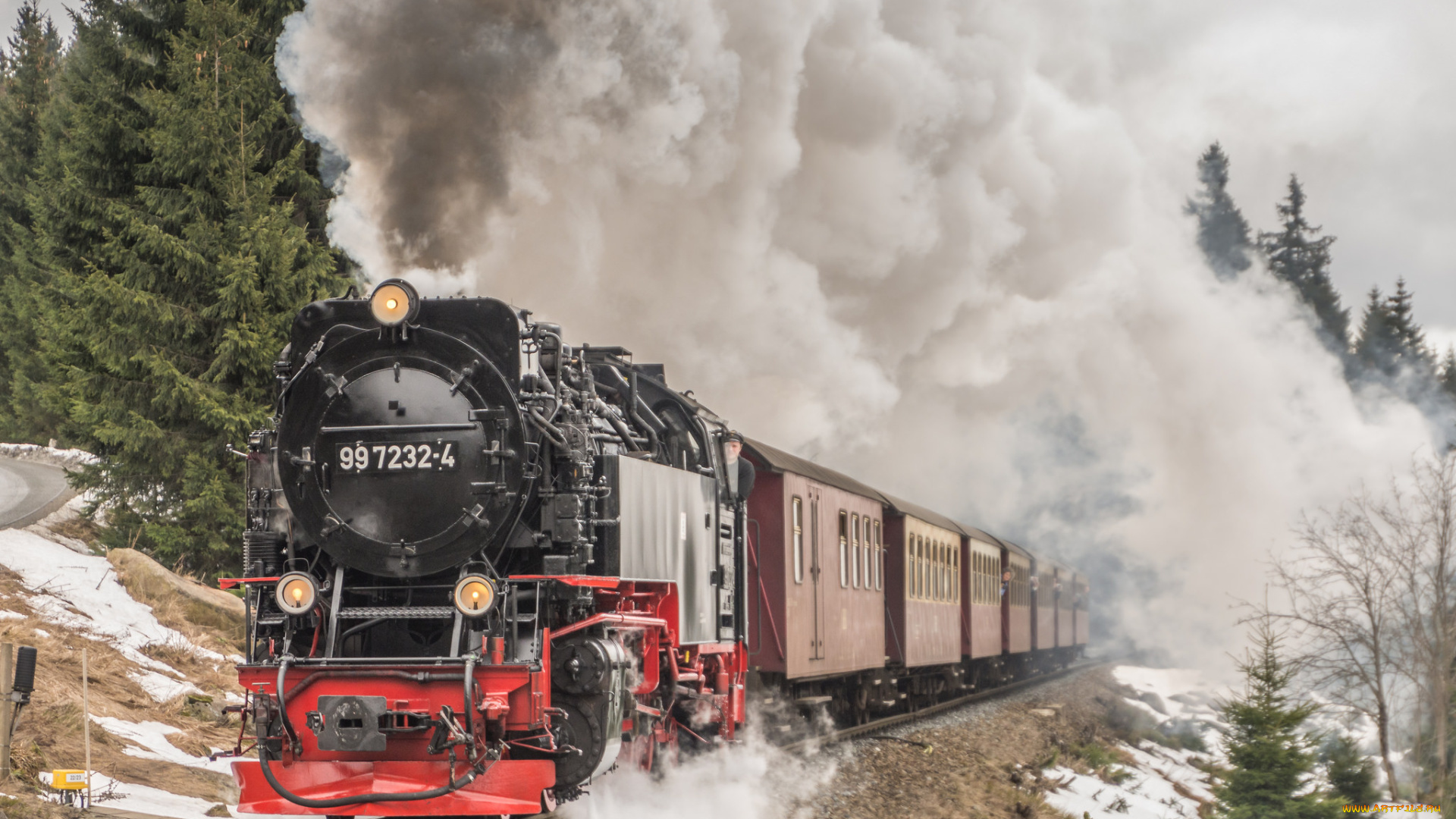 техника, паровозы, рельсы, паровоз