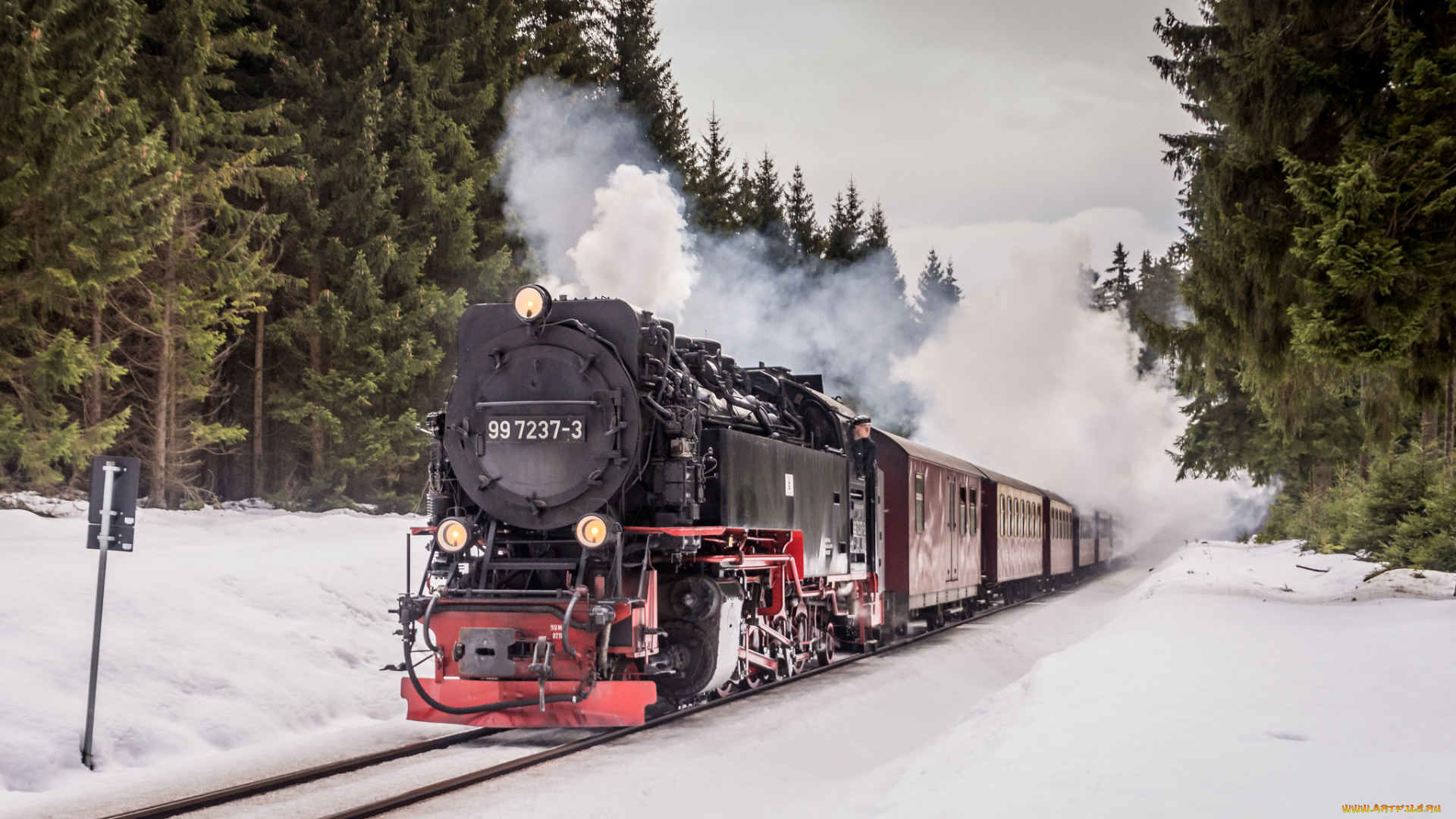 техника, паровозы, рельсы, паровоз