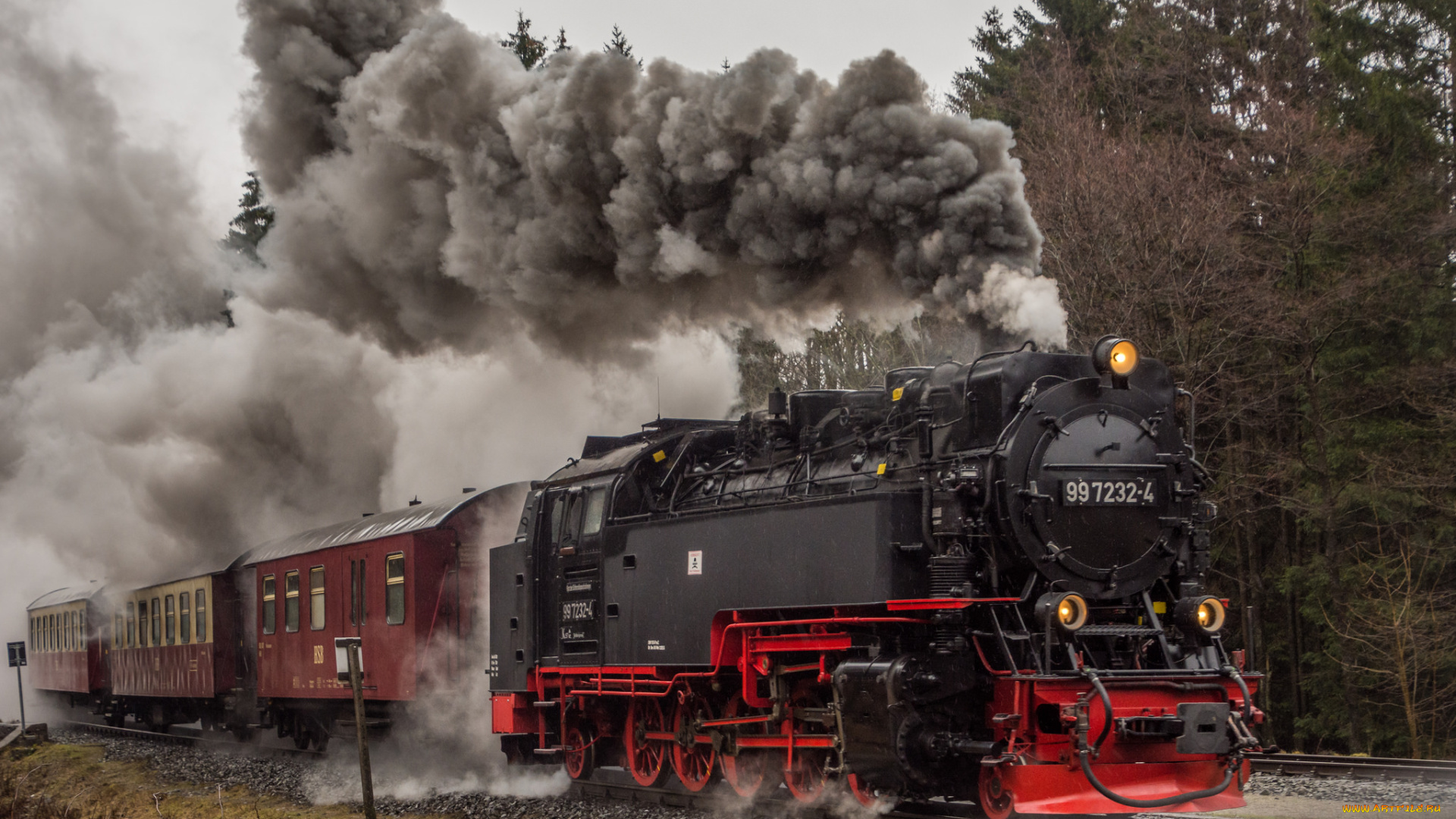техника, паровозы, рельсы, паровоз
