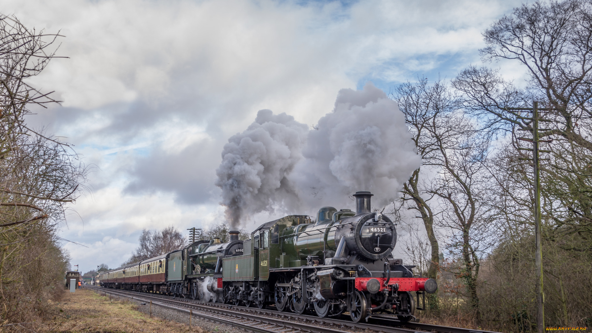 техника, паровозы, рельсы, паровоз