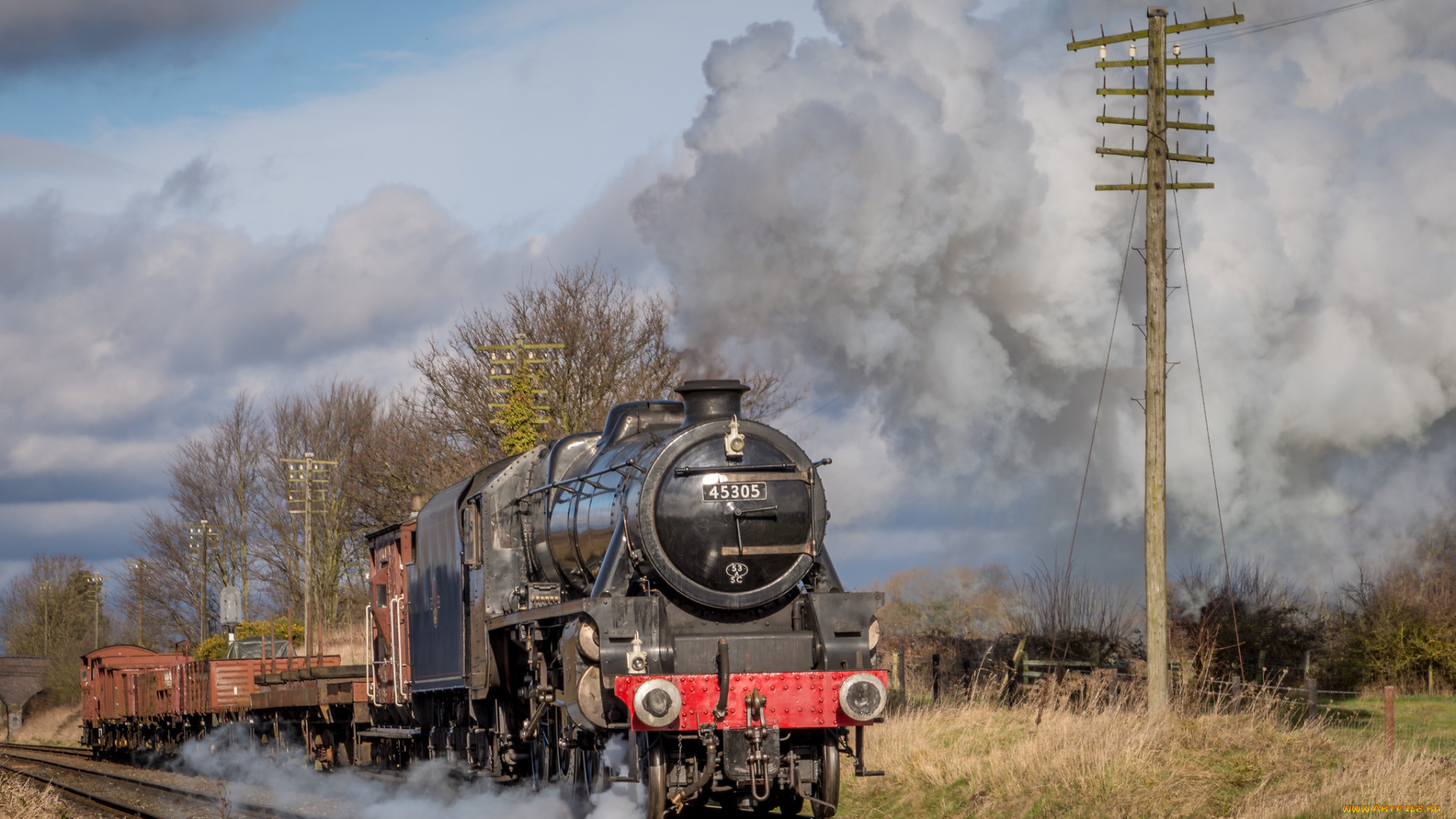 техника, паровозы, рельсы, паровоз