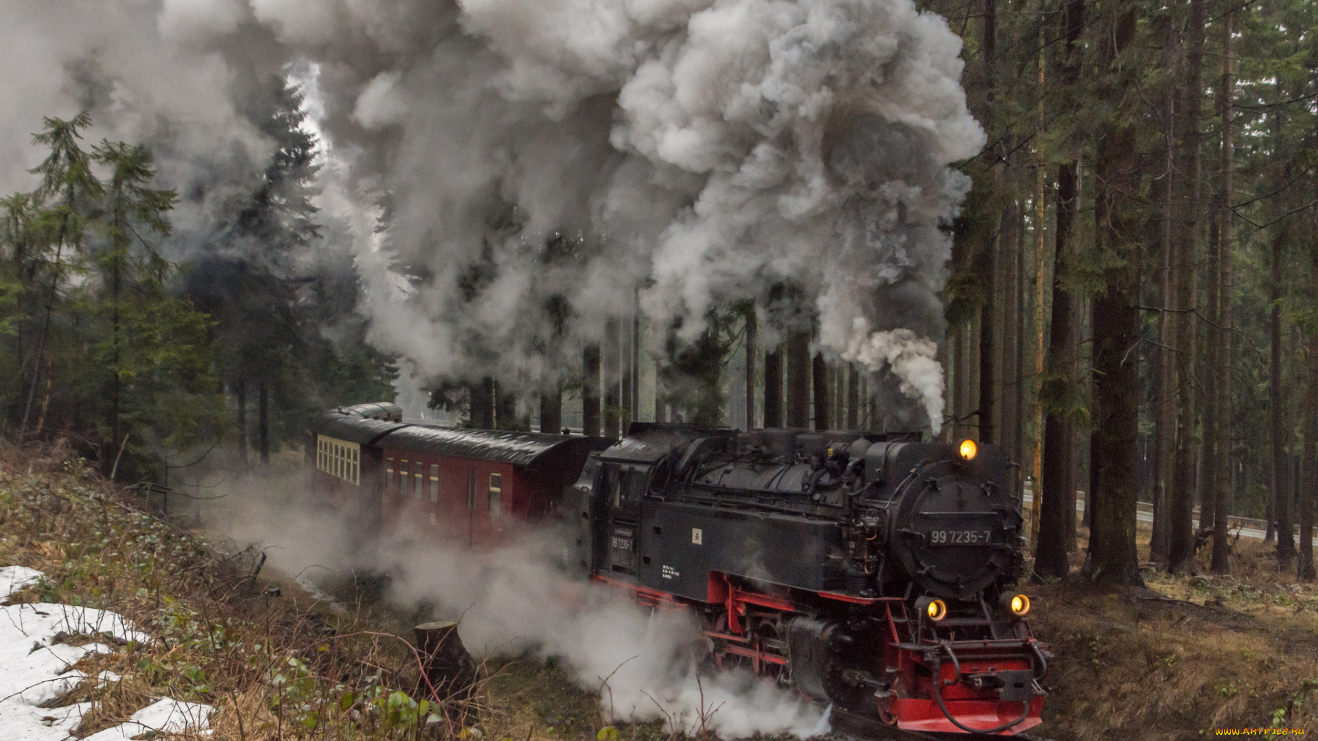 техника, паровозы, рельсы, паровоз