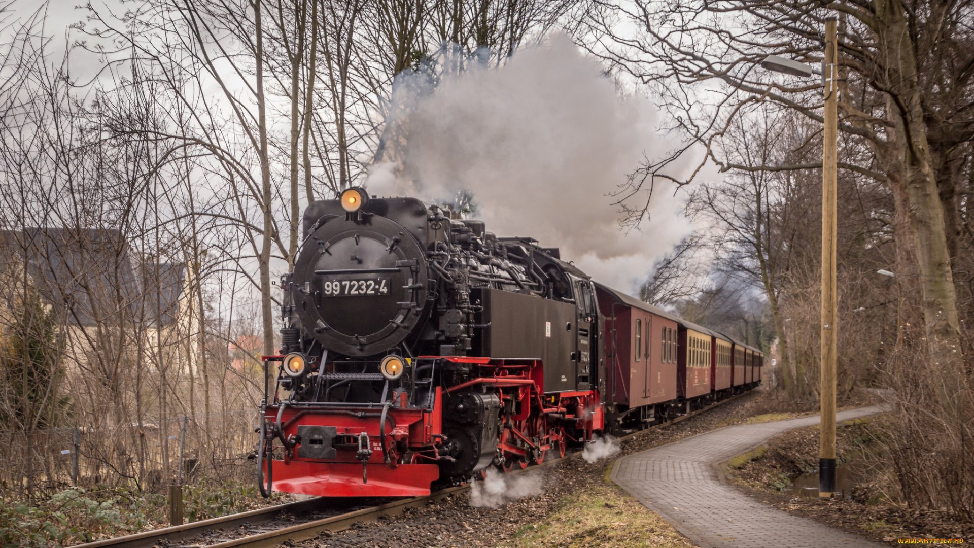 техника, паровозы, рельсы, паровоз