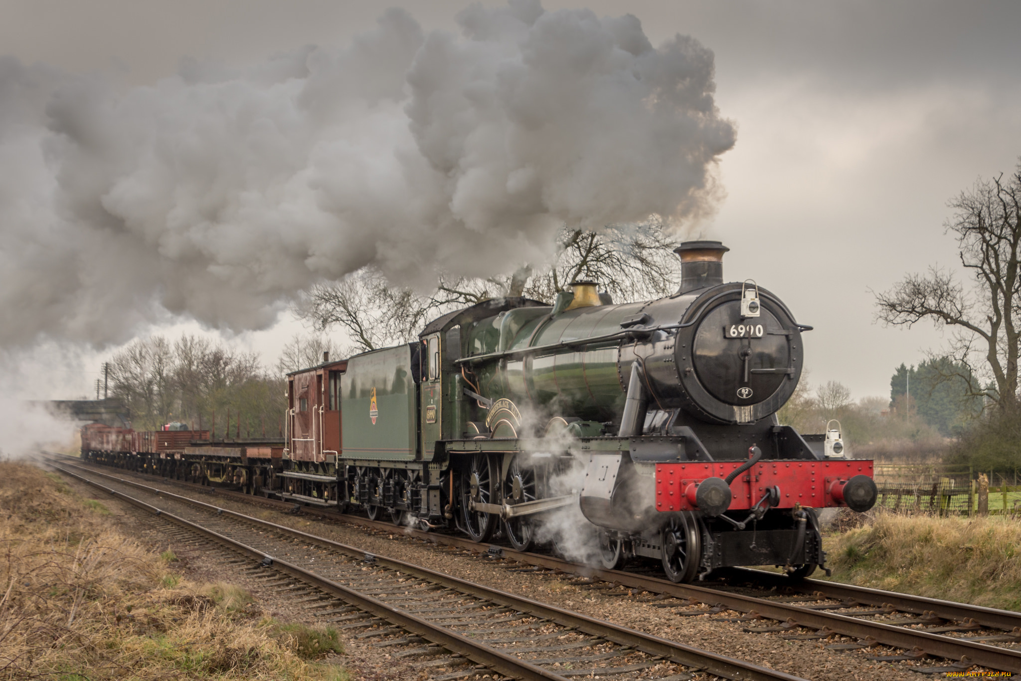 техника, паровозы, рельсы, паровоз