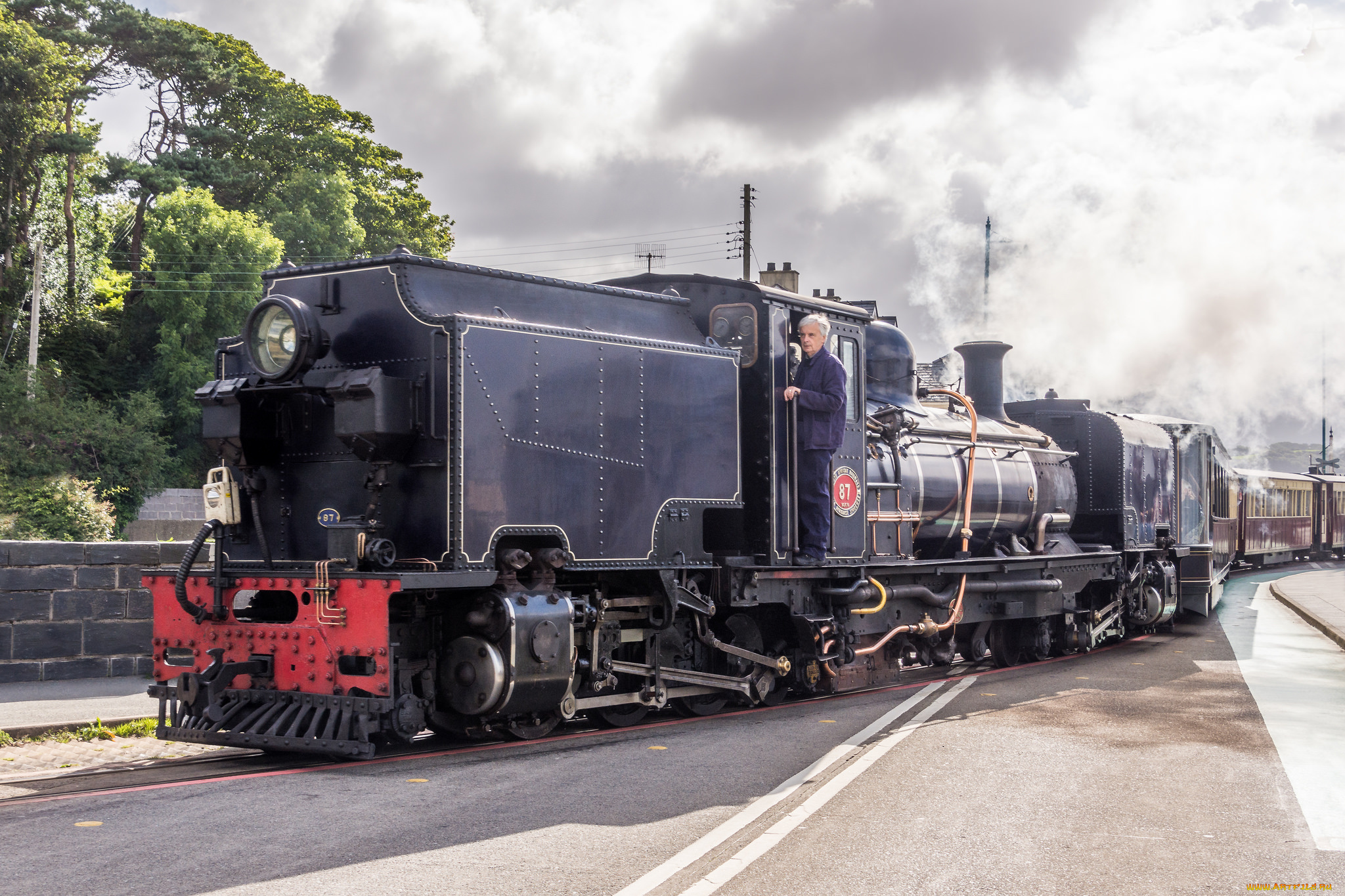 техника, паровозы, рельсы, паровоз