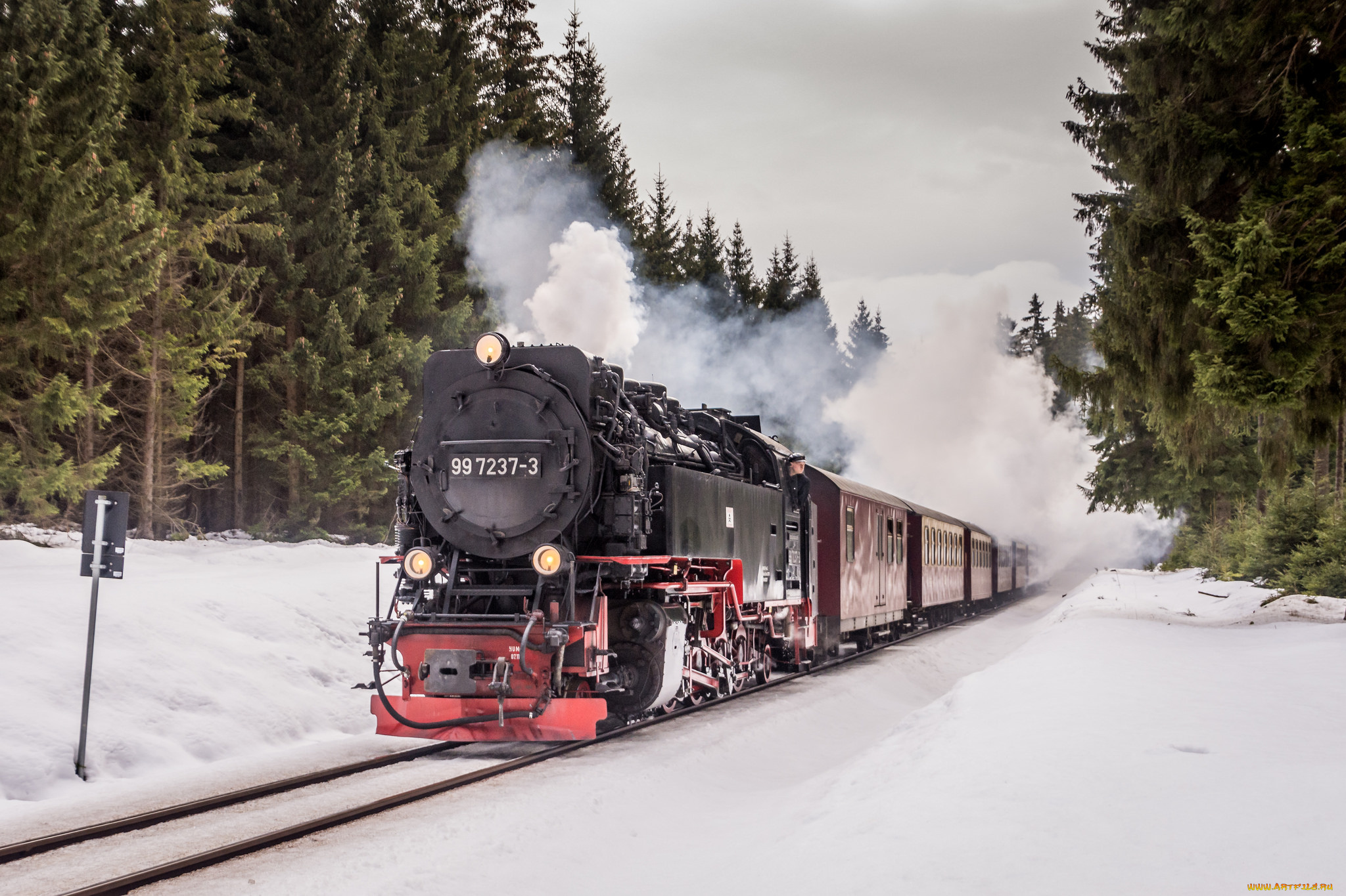 техника, паровозы, рельсы, паровоз