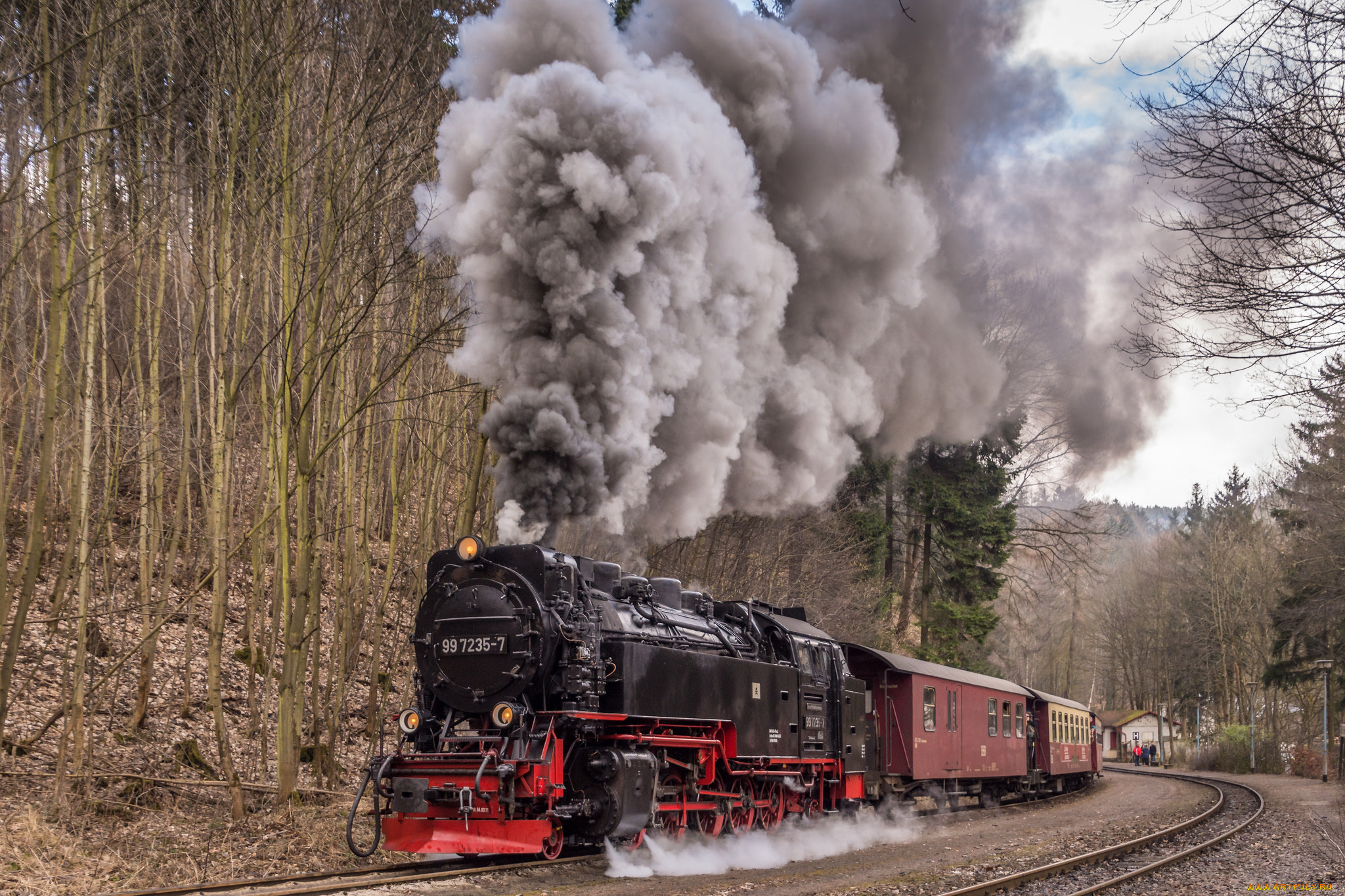 техника, паровозы, рельсы, паровоз