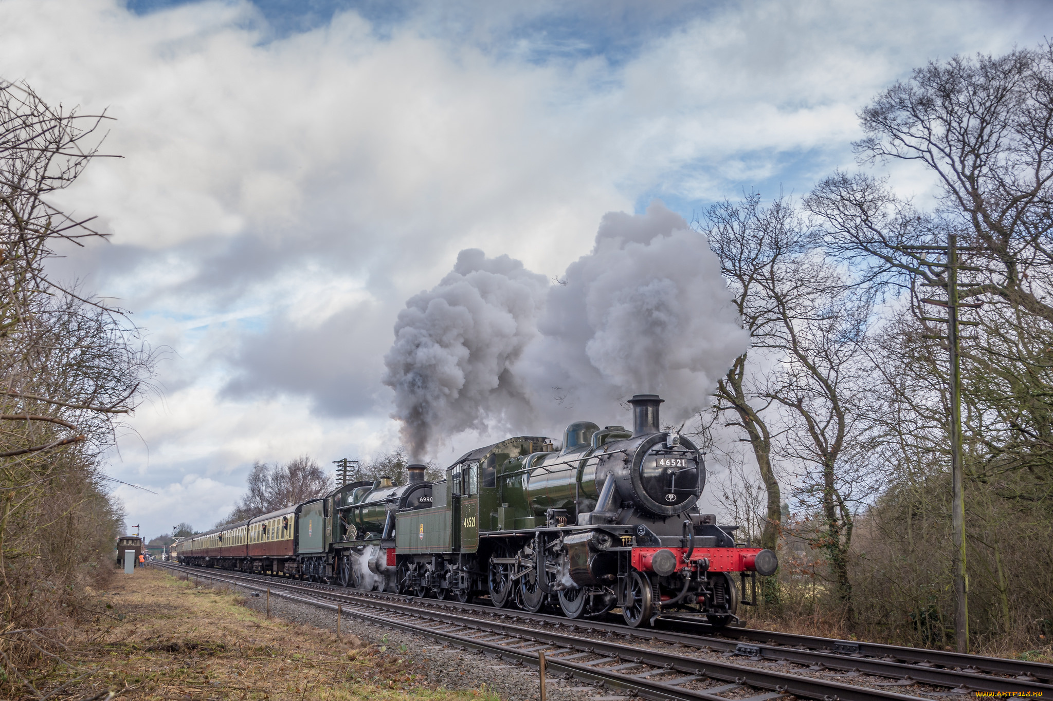 техника, паровозы, рельсы, паровоз