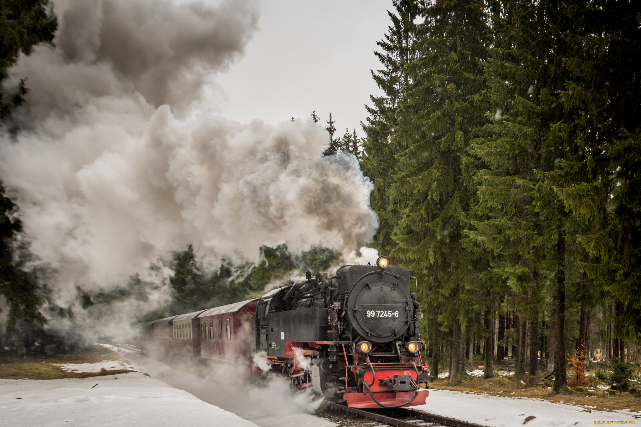 техника, паровозы, рельсы, паровоз