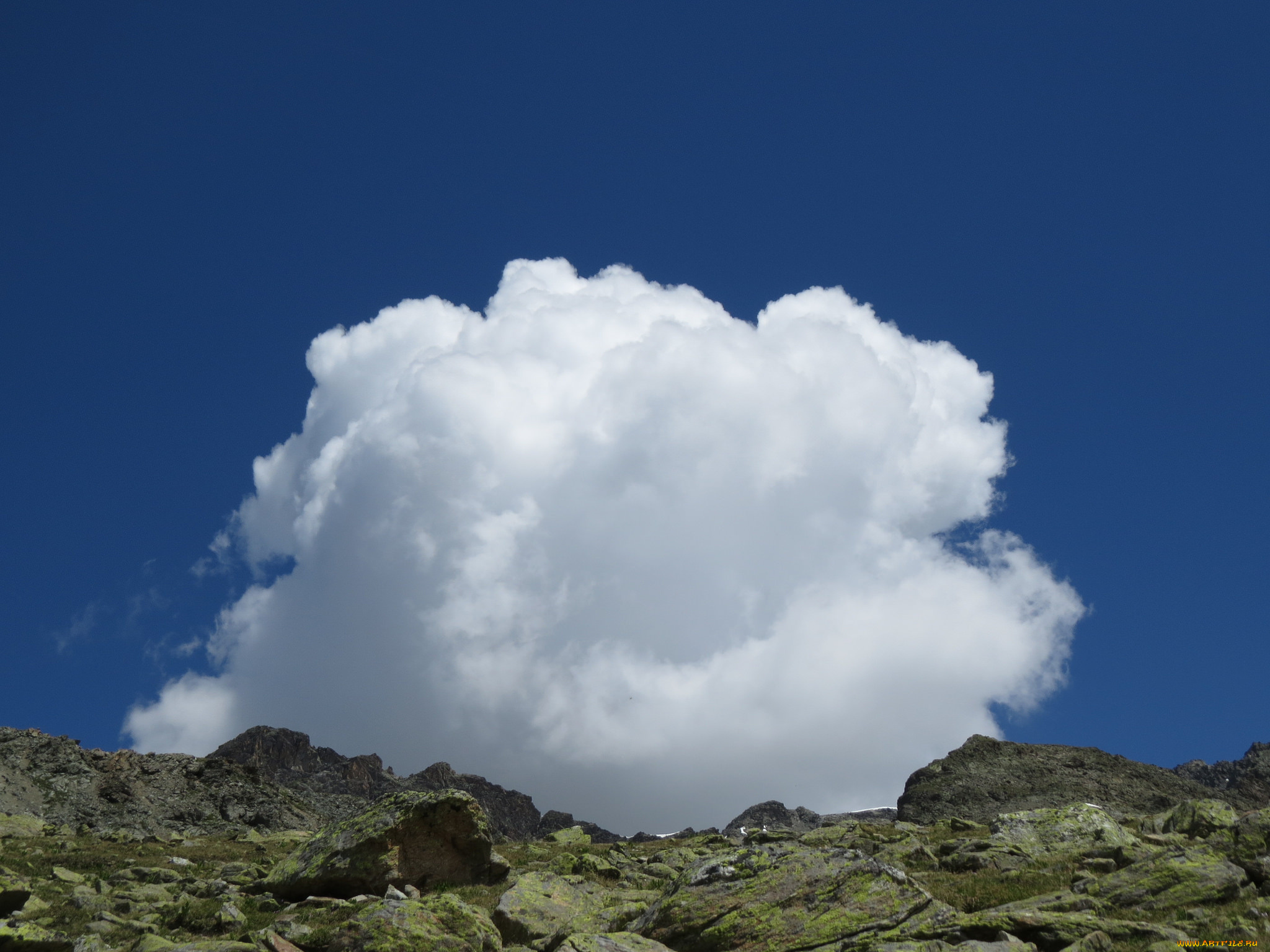 природа, облака, горы