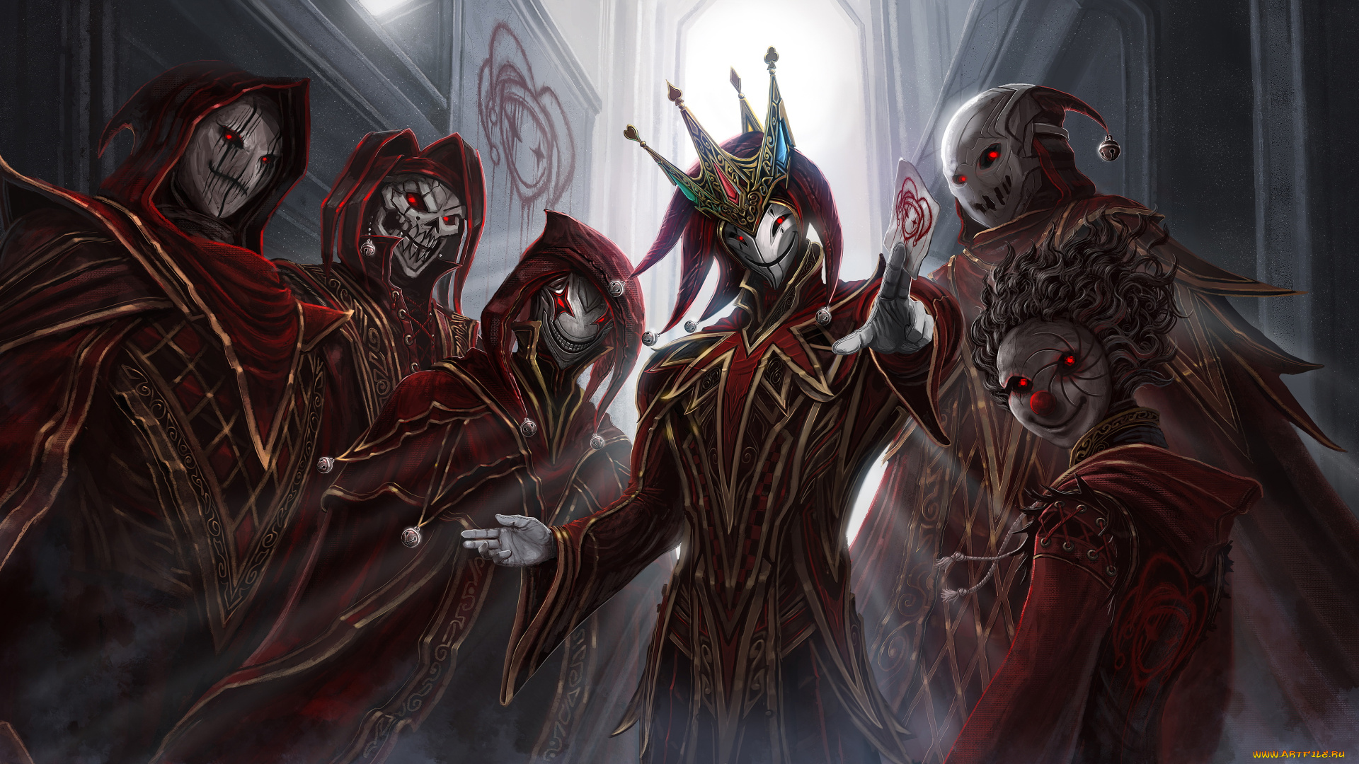 фэнтези, существа, фон, взгляд