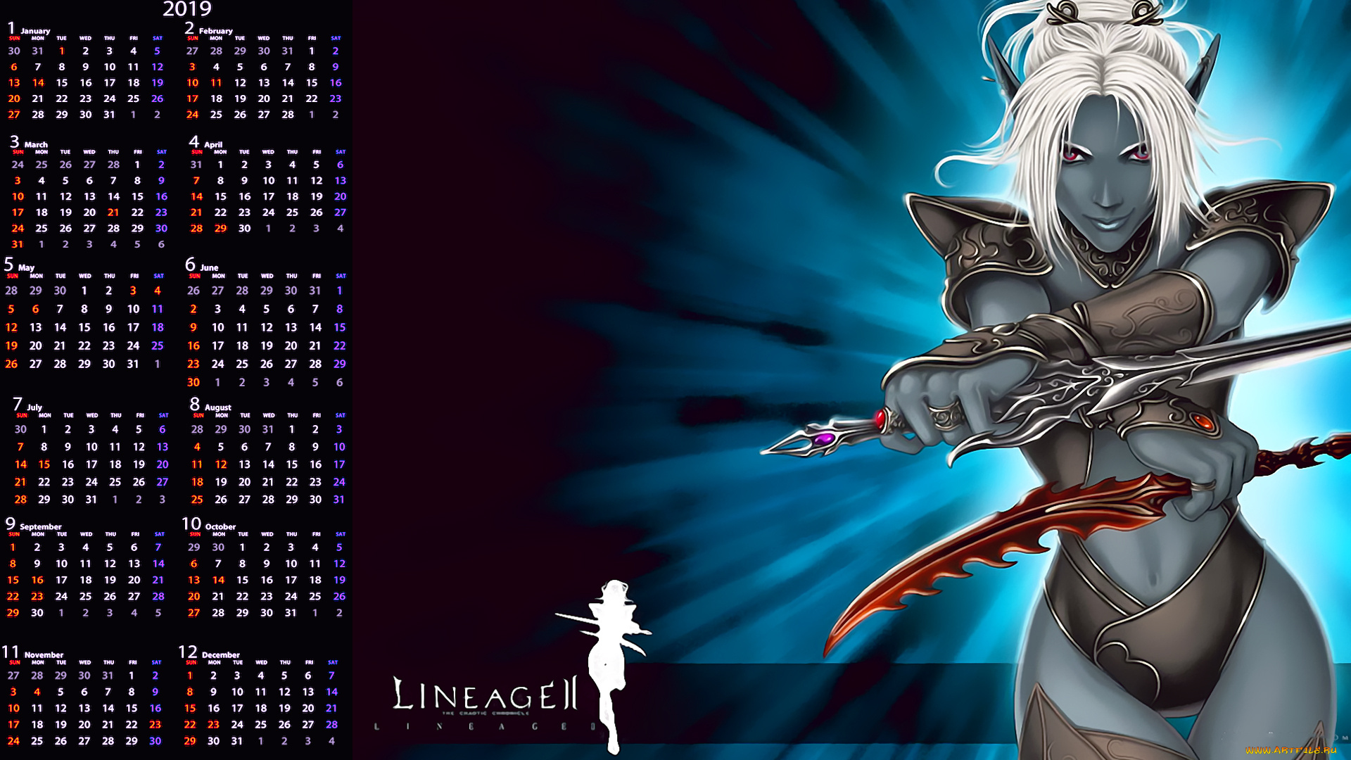 календари, видеоигры, девушка, оружие