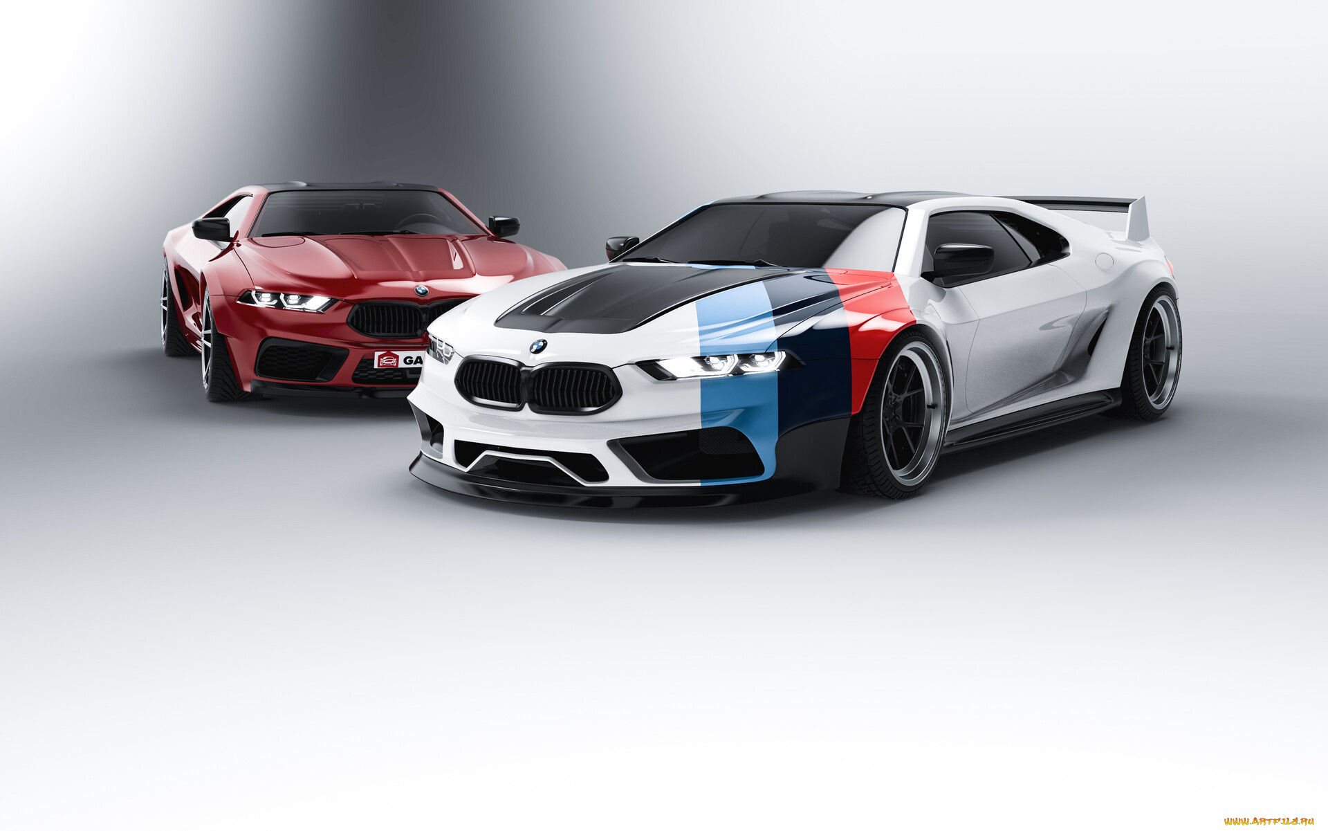 автомобили, 3д, bmw, m1, and, competition, modern, version