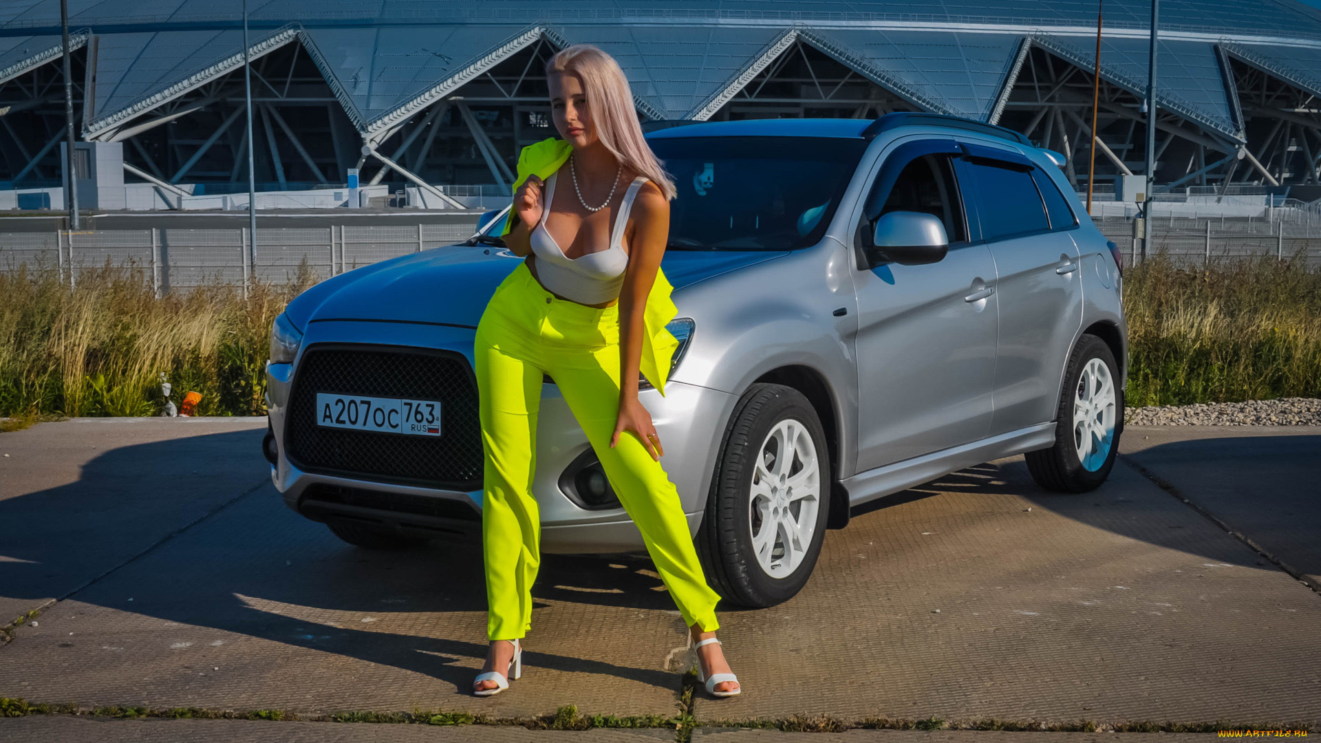 автомобили, -авто, с, девушками, mitsubishi, asx