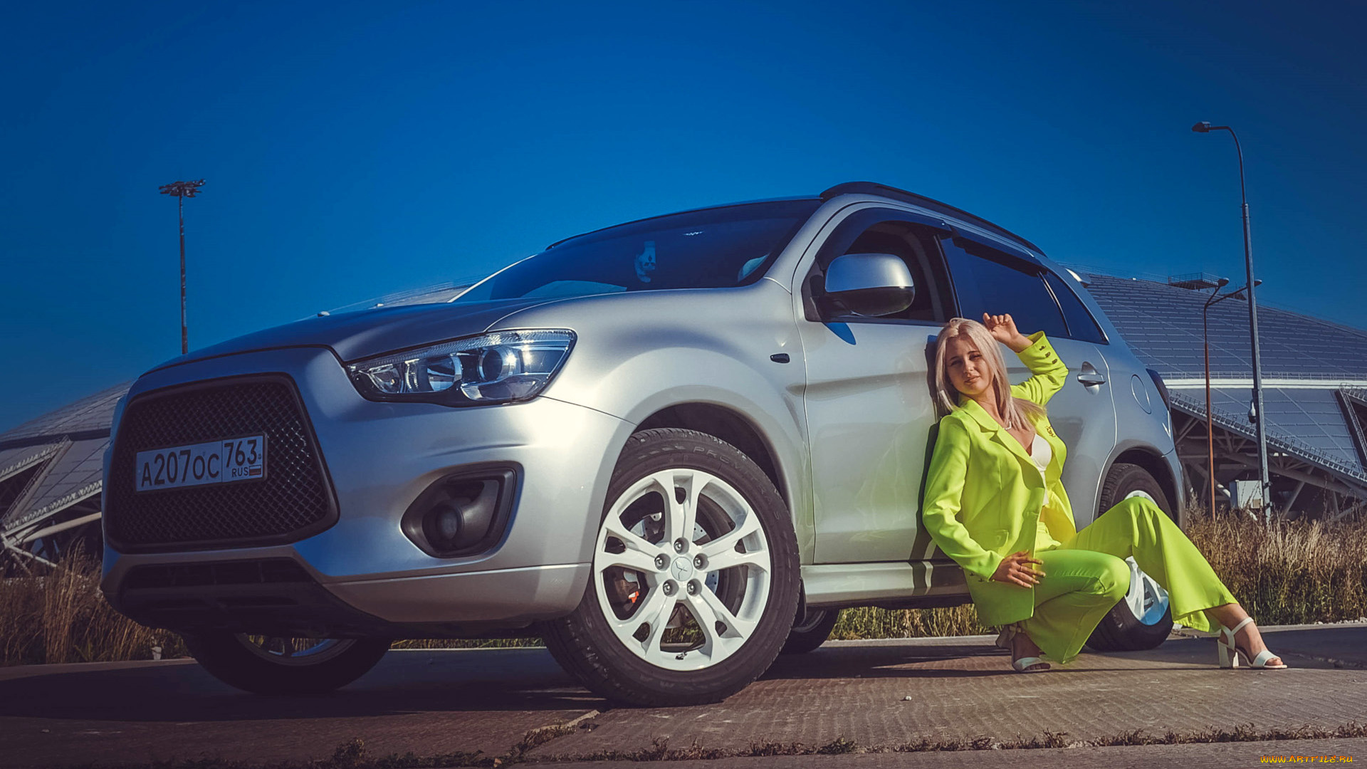 автомобили, -авто, с, девушками, mitsubishi, asx