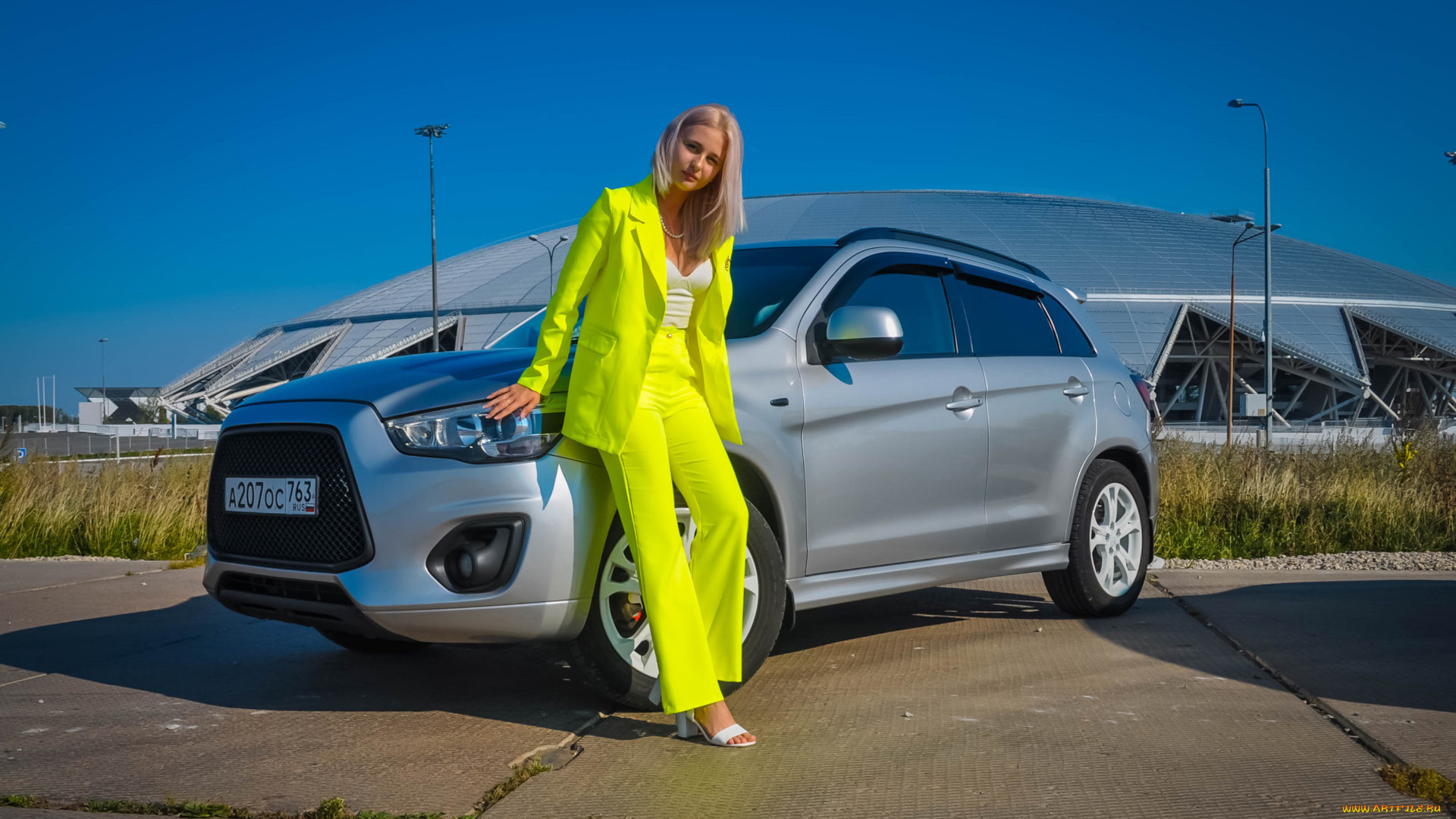 автомобили, -авто, с, девушками, mitsubishi, asx