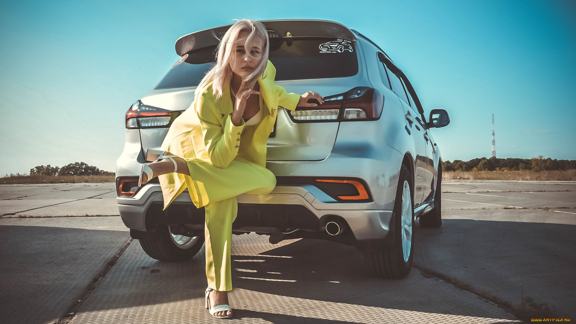 автомобили, -авто, с, девушками, mitsubishi, asx