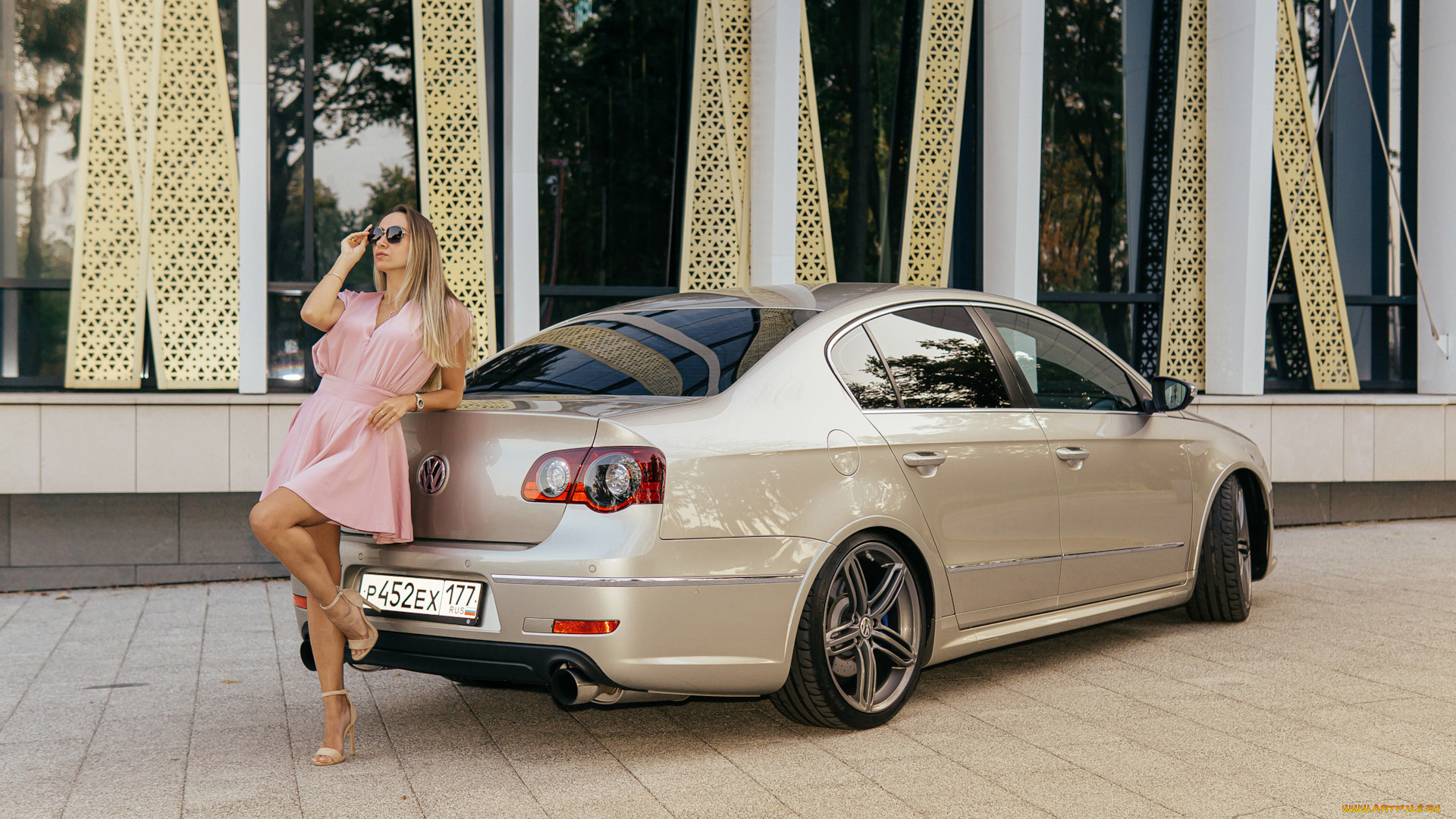 автомобили, -авто, с, девушками, volkswagen, passat, r36, turbo